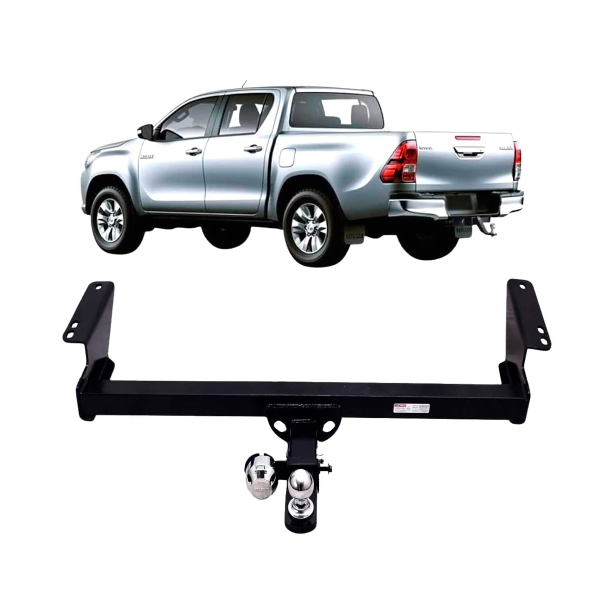 Engate Reboque Rabicho Hilux Pick-Up 2016 até 2021 Removível Braconi - BRCREMIM140