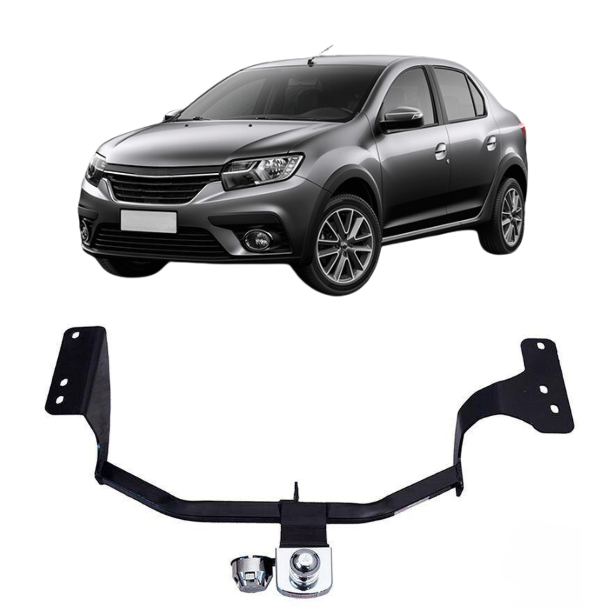 Engate Reboque Rabicho Fixo Logan 2014 a 2021 450kg Braconi - BRCIM-114