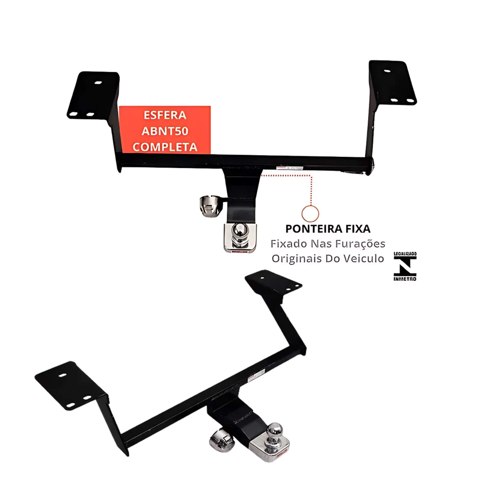 Engate Reboque Rabicho Fixo Montana 2003 a 2010 450kg Braconi - BRC GM 19