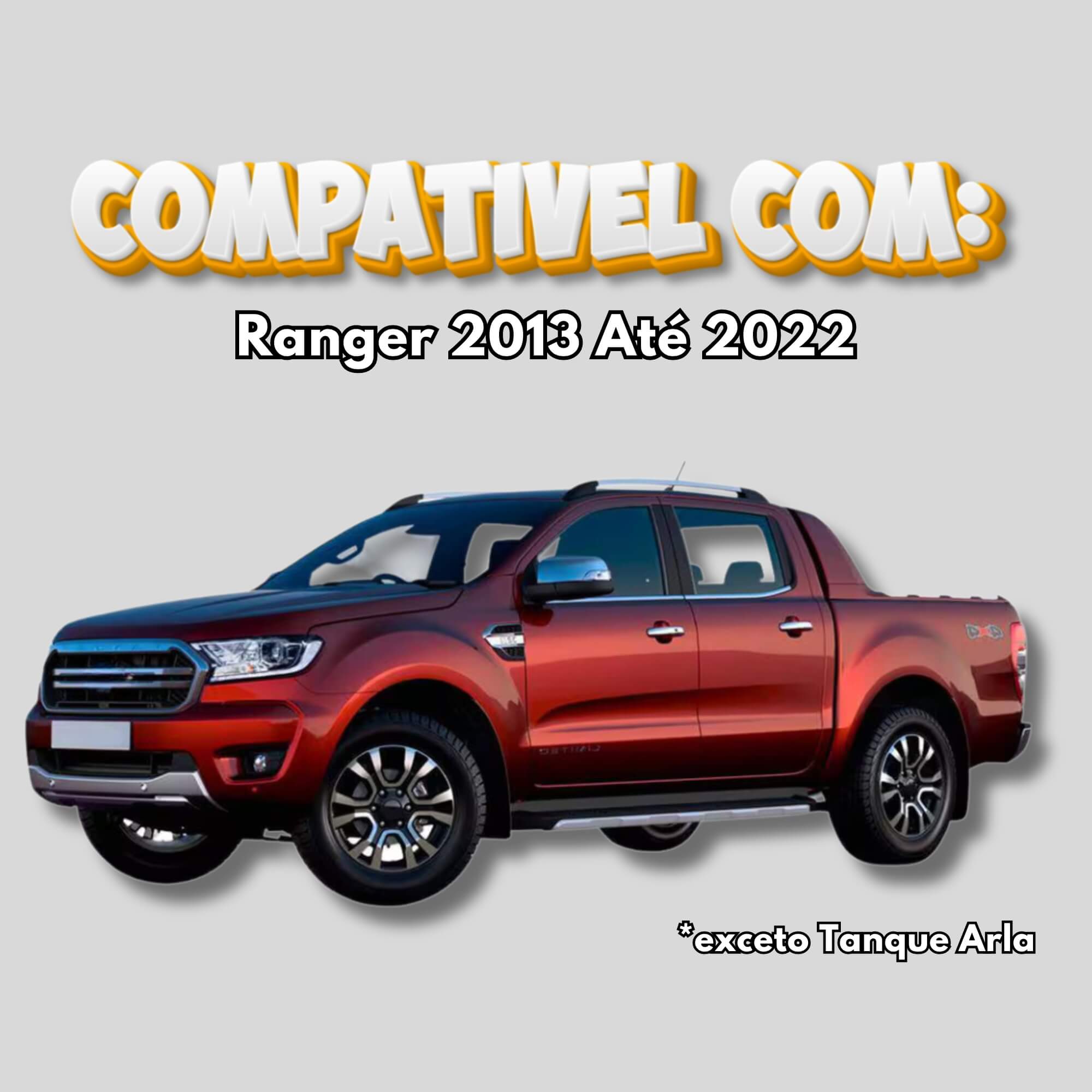Engate Reboque Rabicho Fixo Ranger 2013 até 2022 1000kg Braconi - BRCFD-27