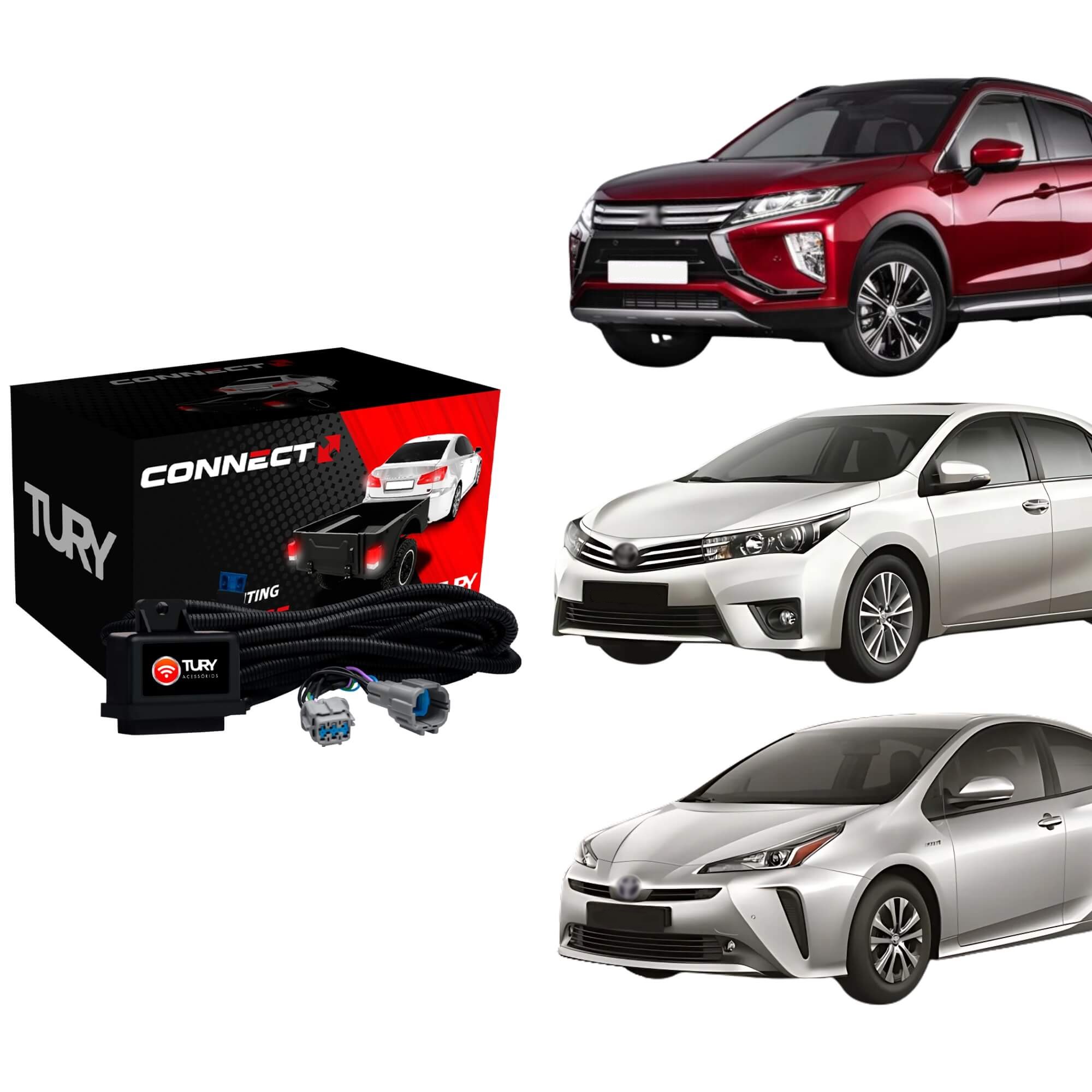 Módulo de Proteção Elétrica p/ Engate compatível c/ Corolla, Eclipse Cross Tury - CONNECT5.1CC