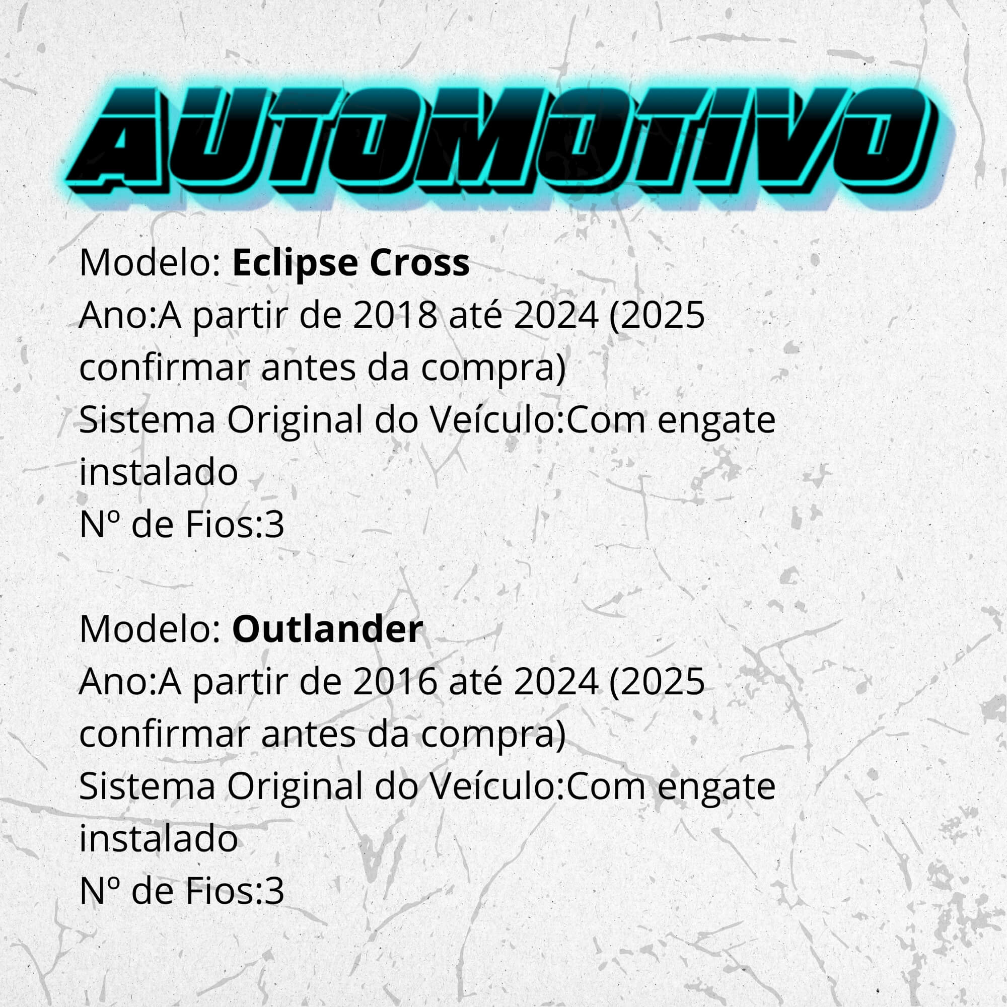 Módulo de Proteção Elétrica p/ Engate compatível c/ Corolla, Eclipse Cross Tury - CONNECT5.1CC