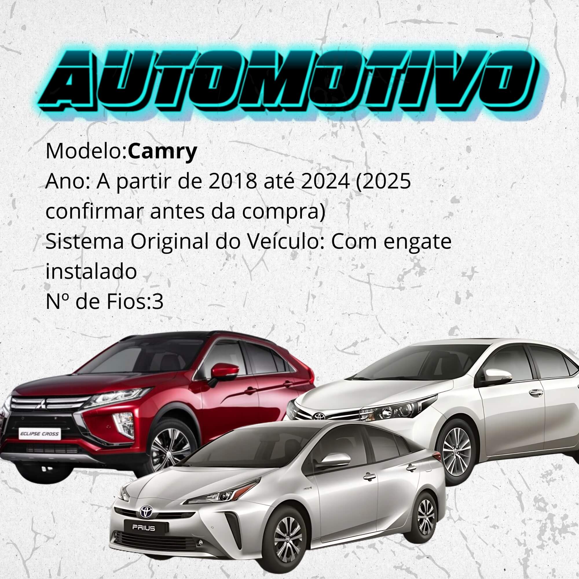 Módulo de Proteção Elétrica p/ Engate compatível c/ Corolla, Eclipse Cross Tury - CONNECT5.1CC