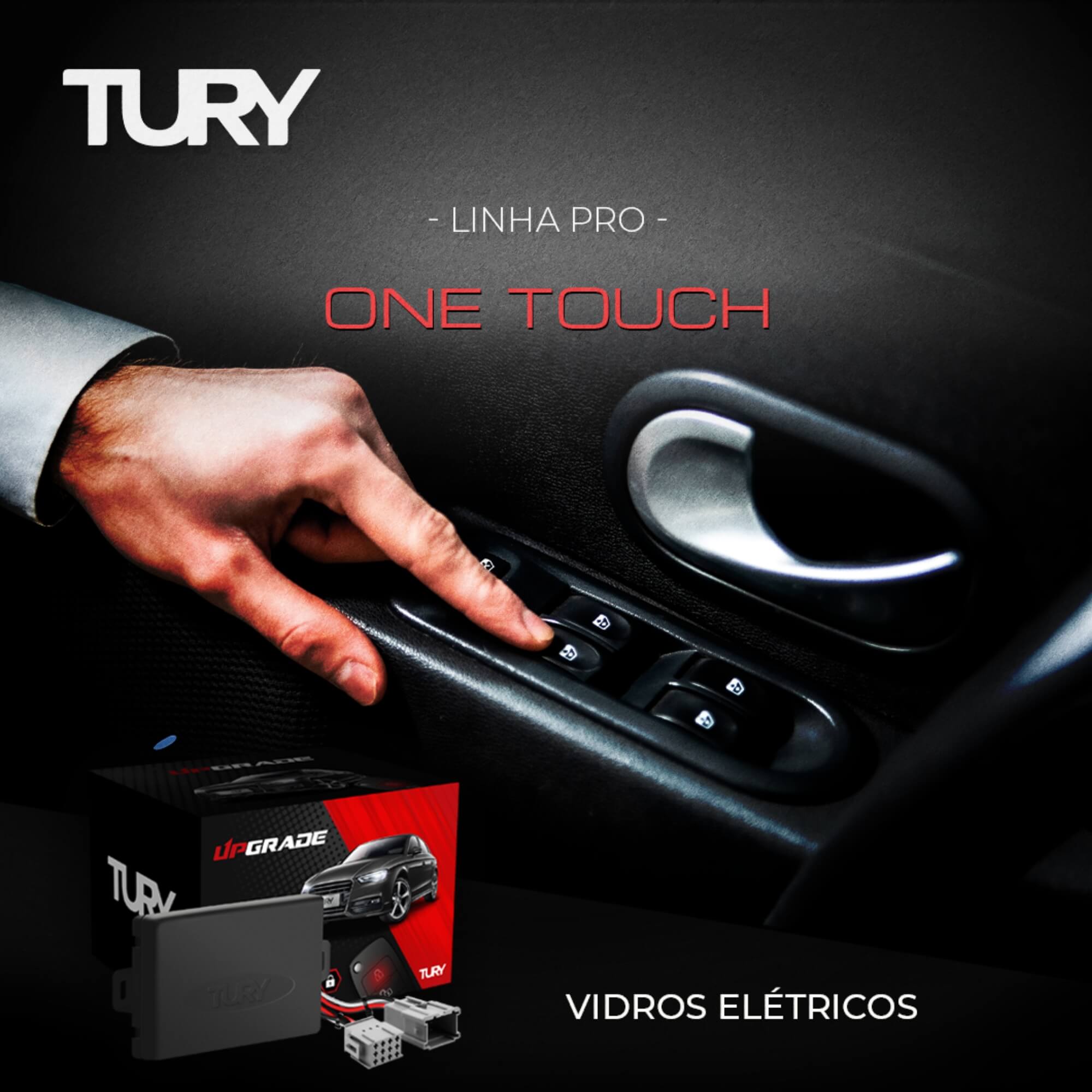 Módulo Automação de Vidro Elétrico Compatível com Camaro, Onix, Prisma Tury - PRO1.3