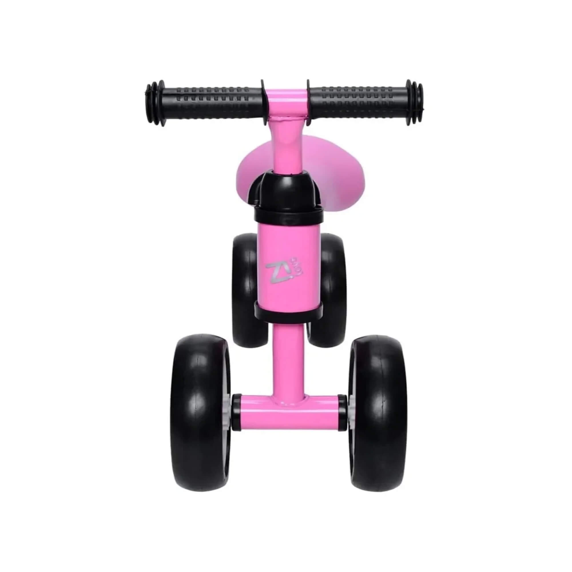 Triciclo Andador Infantil até 24kg Banco Ajustável Rosa Zippy Toys - 7625