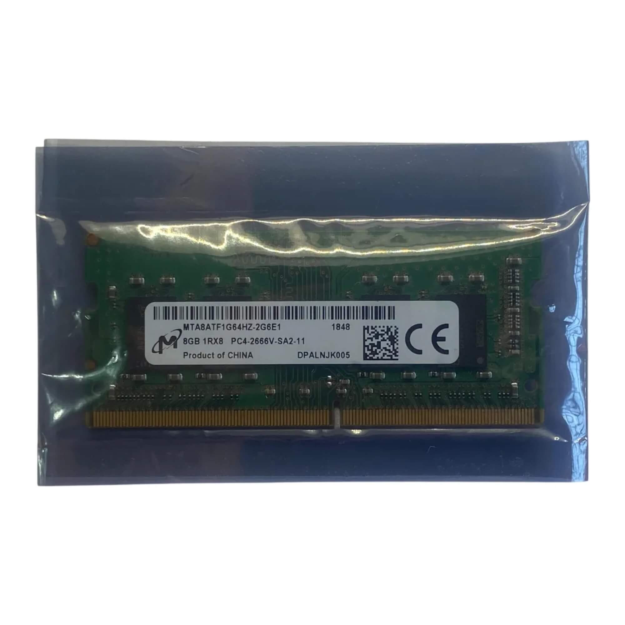 Memória Notebook SODIMM DDR4 8GB 2666MHz Micron - MTA8ATF1G64HZ-2G6