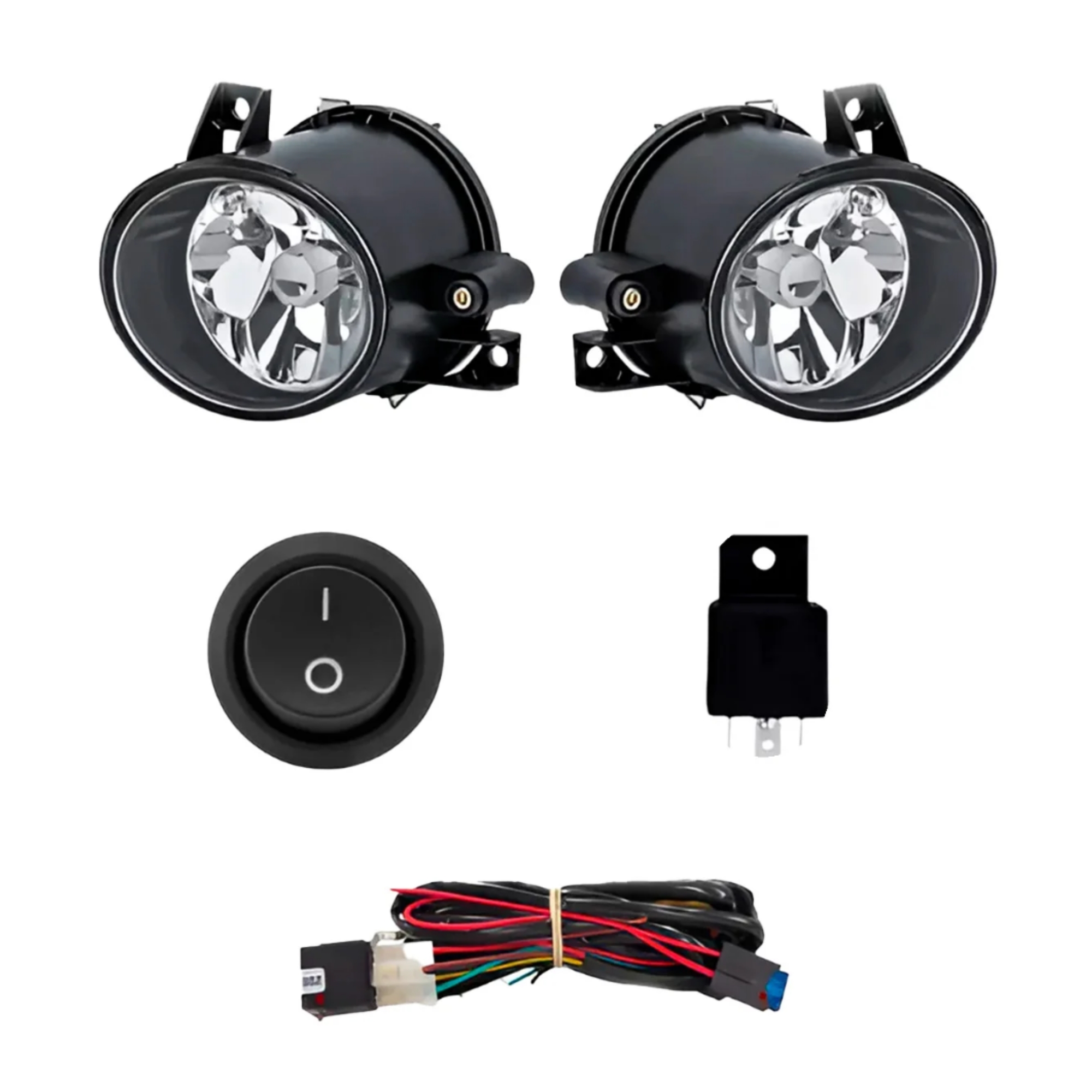 Kit Farol de Milha Gol Parati Saveiro G4 2005 a 2014 com Botão Tic Tac 2 Pinos Suits - STS025VW