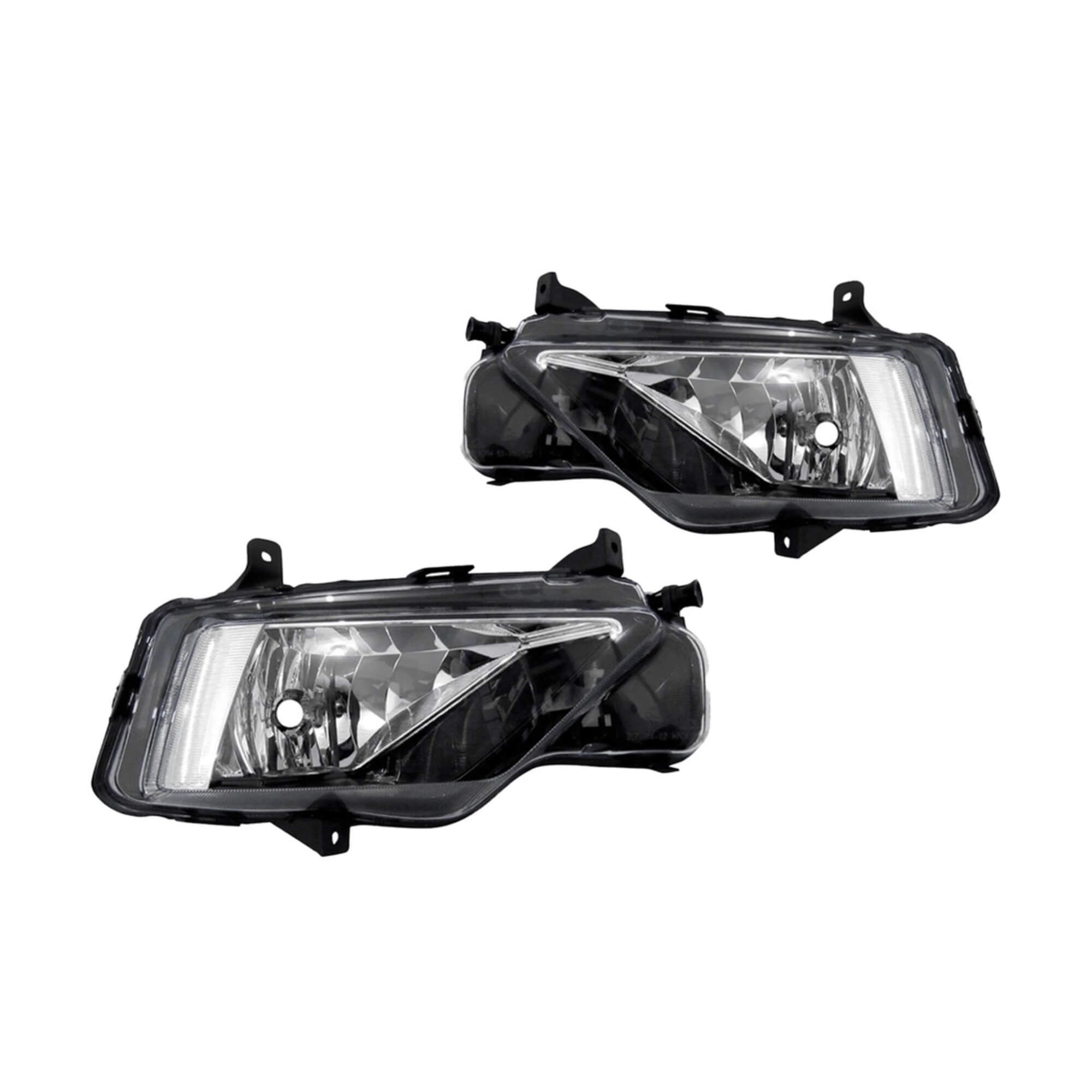 Kit Farol de Milha Saveiro G7 / GOL e Voyage G8 com Moldura Preta e Botão Tic Tac Suits - STS054VW