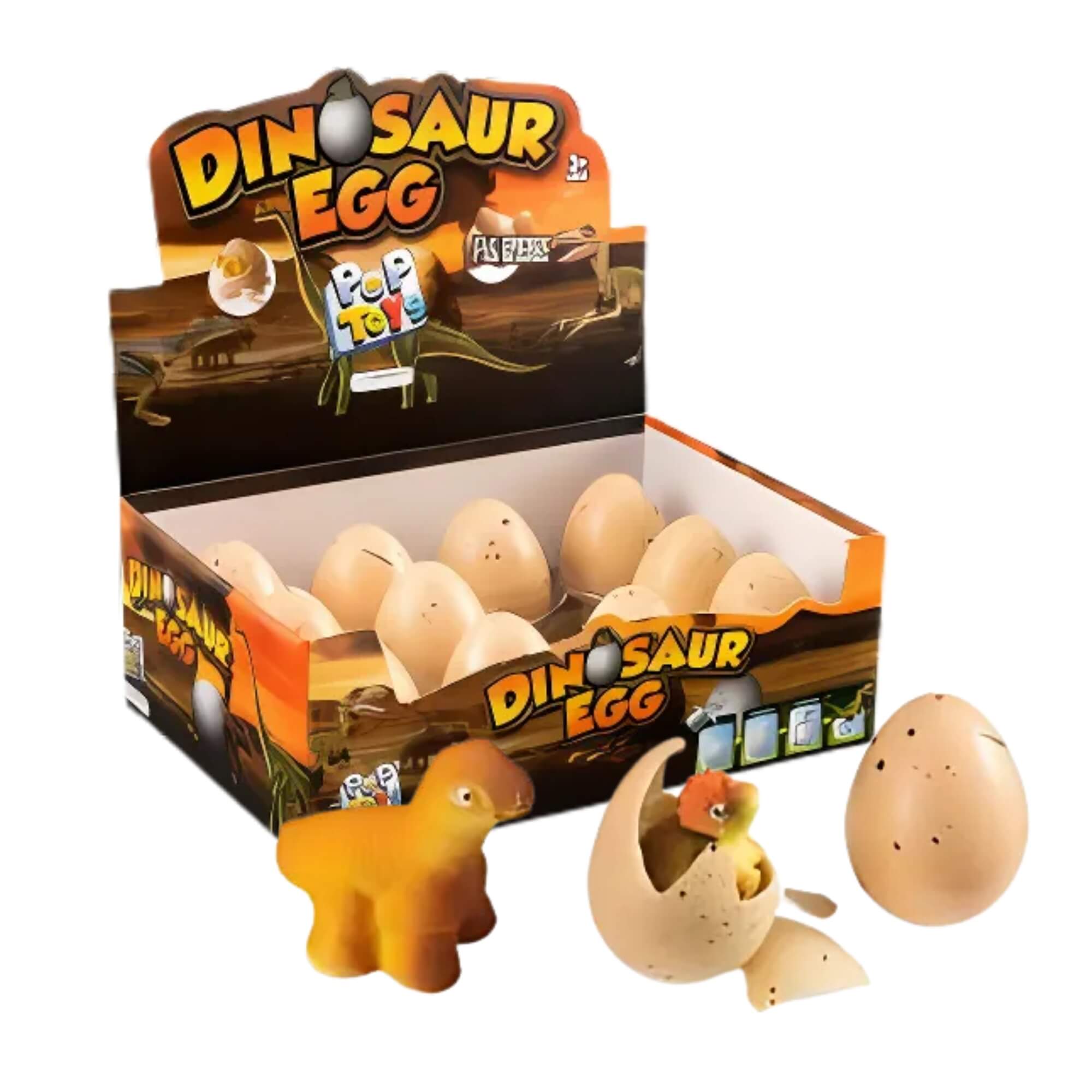 COMP Brinquedo Ovo Pop Toys Egg Dinossauro Lembrancinha Festa Display C/ 12 und Multikids - BR1909