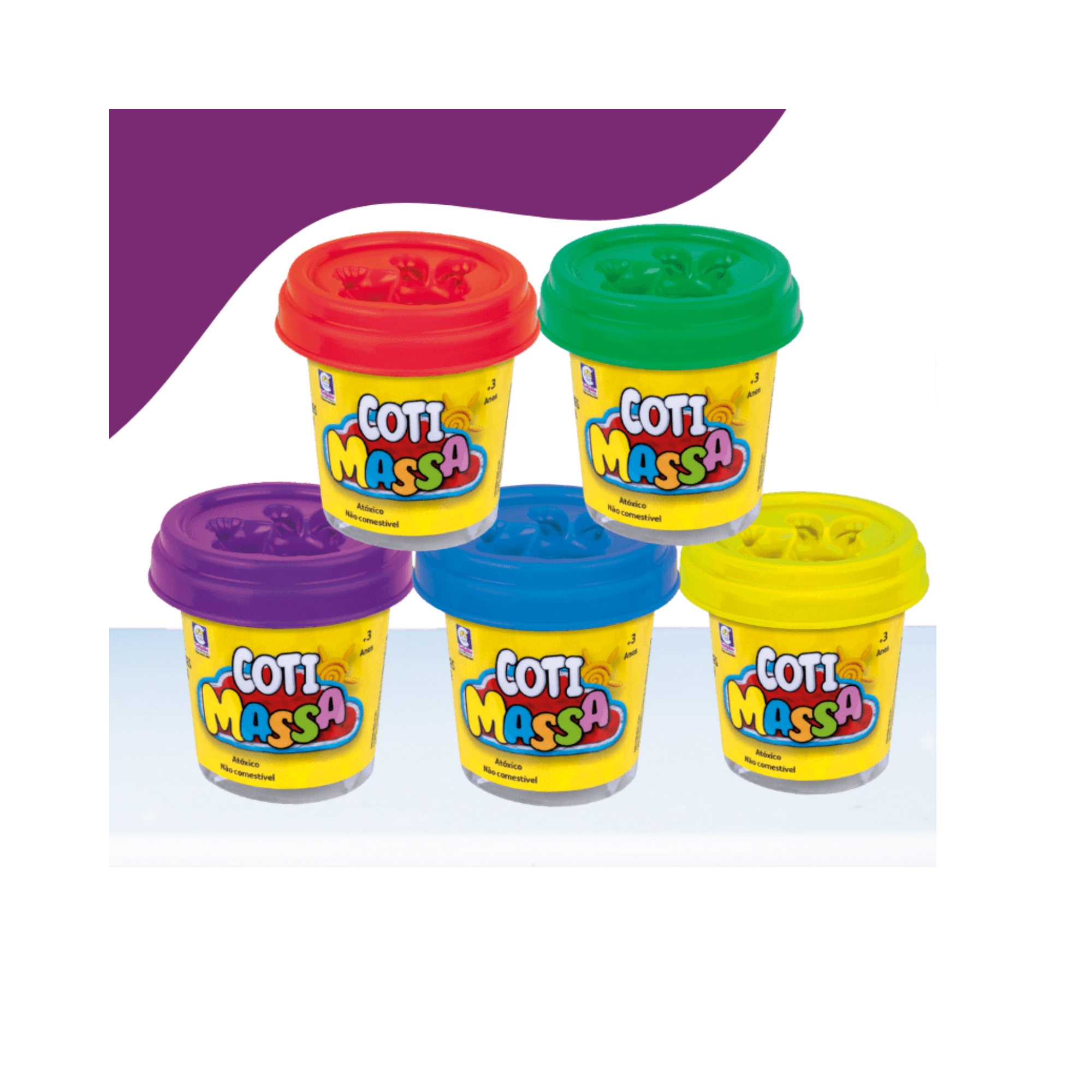 COMP Brinquedo Massinha Cotti Massa Tutti Frutti Caixa Display com 36 unidades Cotiplas - 2602