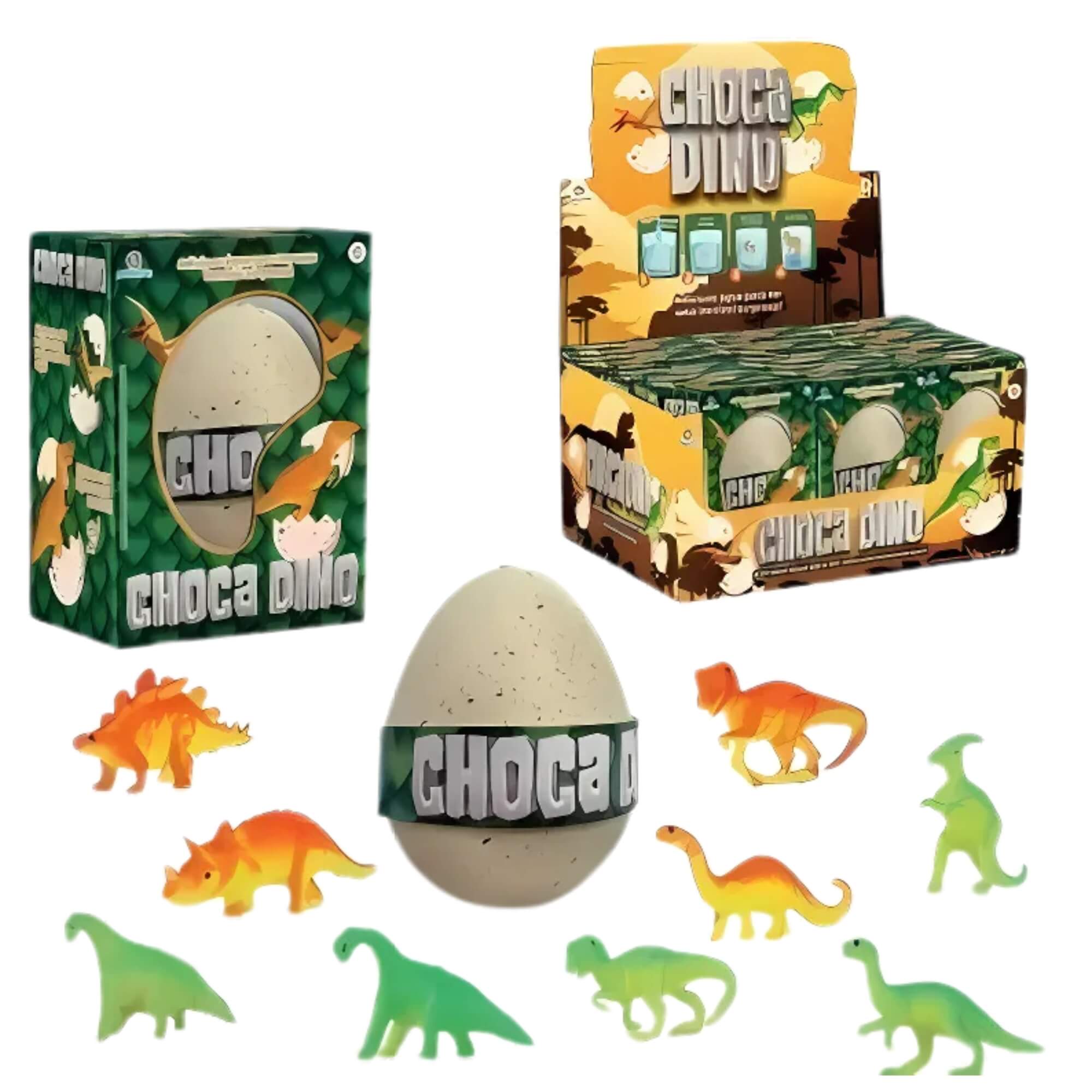 COMP Brinquedo Ovo Choca Dinossauro Coleção Cresce na Água Display C/ 12 und +3 Anos Polibrinq - AN2003