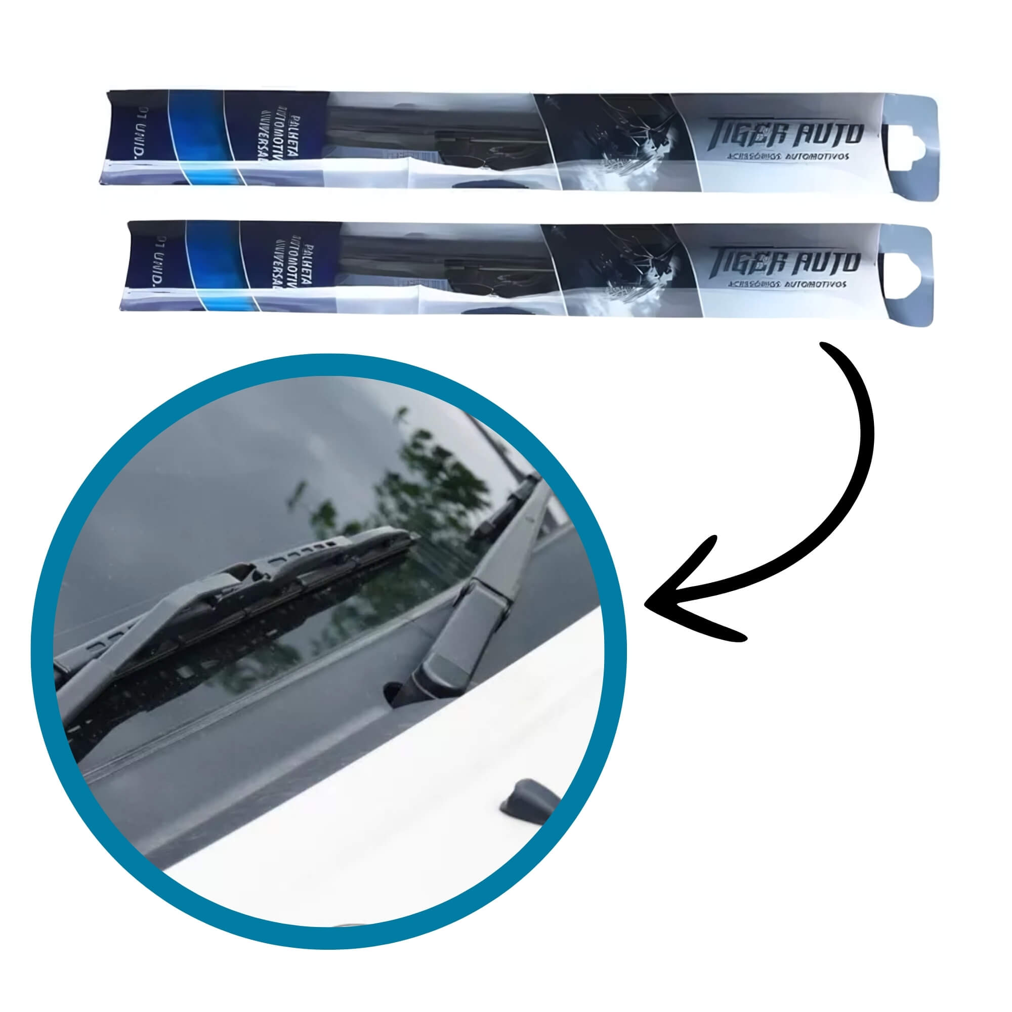 COMP Kit Palheta Universal 24" + Palheta Universal 14" – Tiger Auto