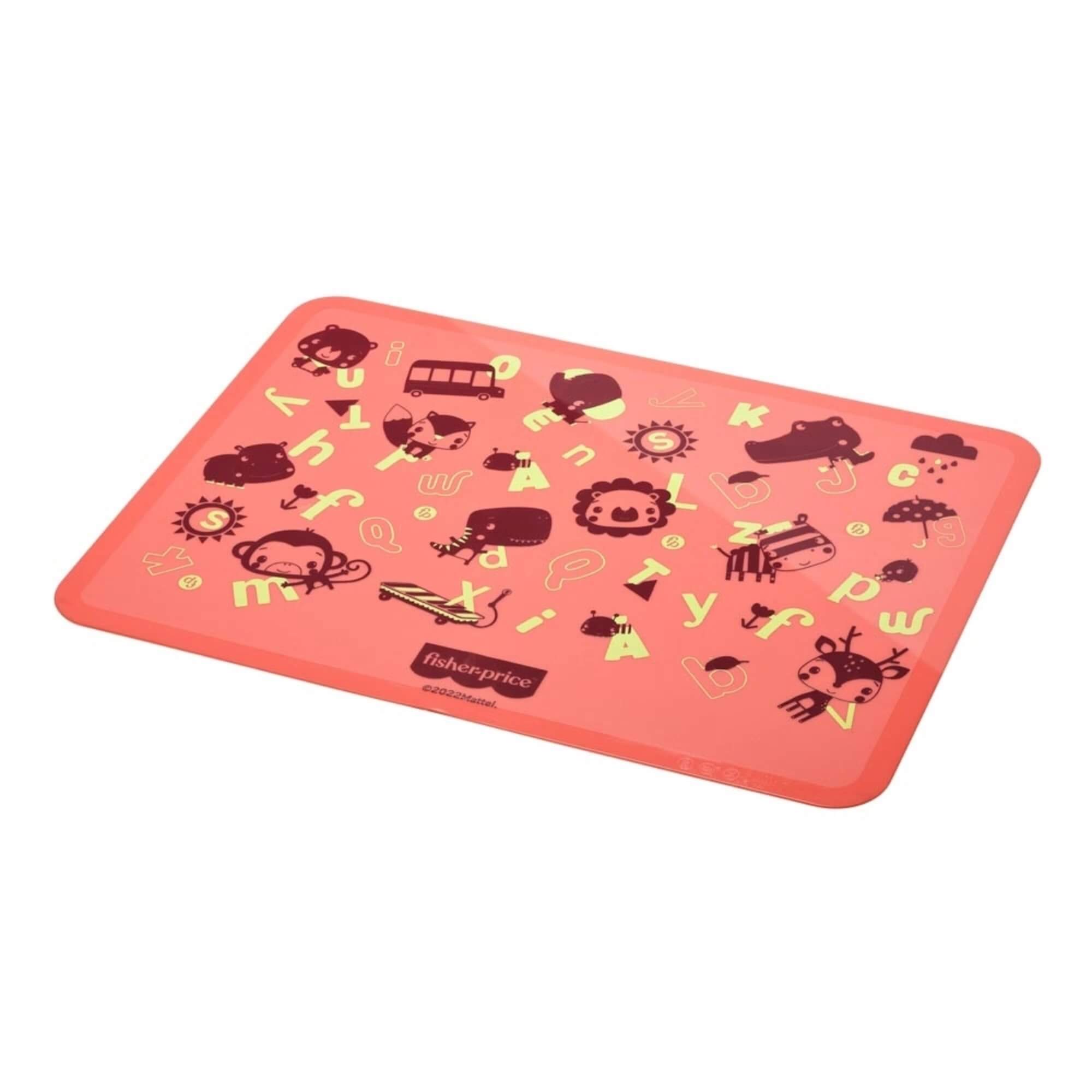 Lugar Americano de Silicone Estampado Yummy! Coral Fisher-Price - BB1196