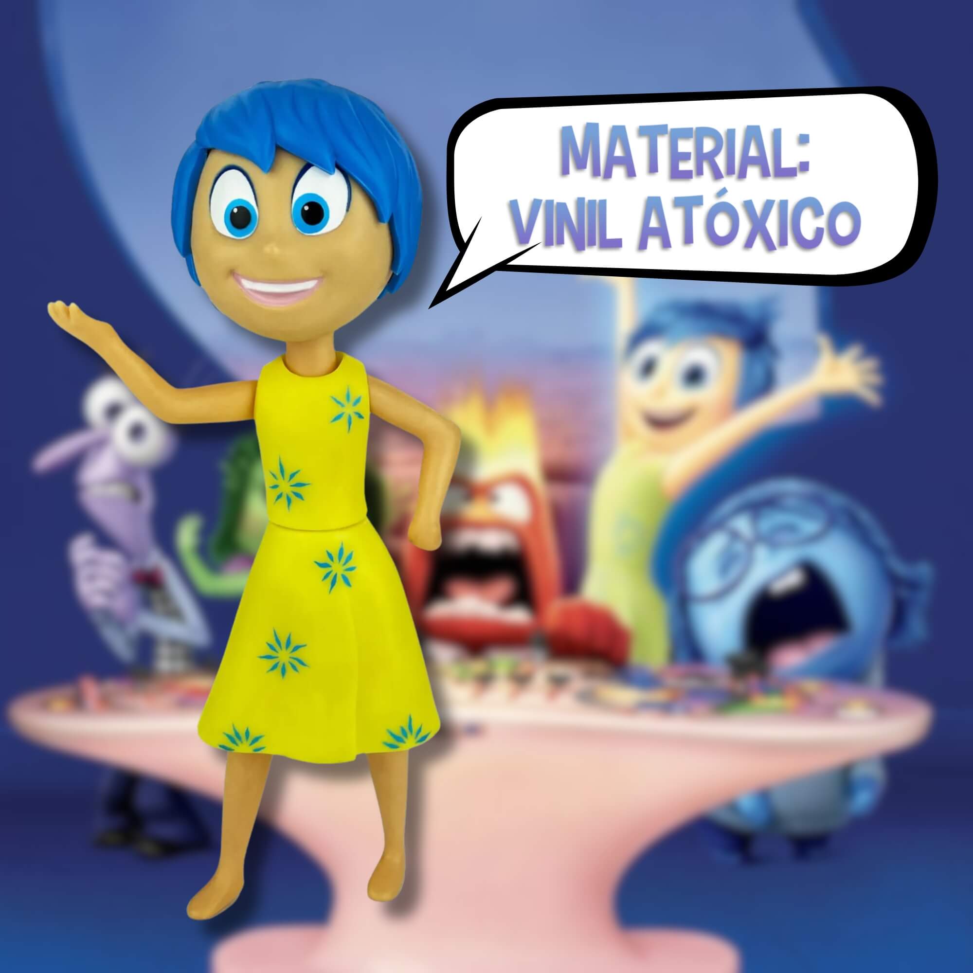 Boneca Infantil Vinil Alegria Divertida-Mente 2 Lider - 3699
