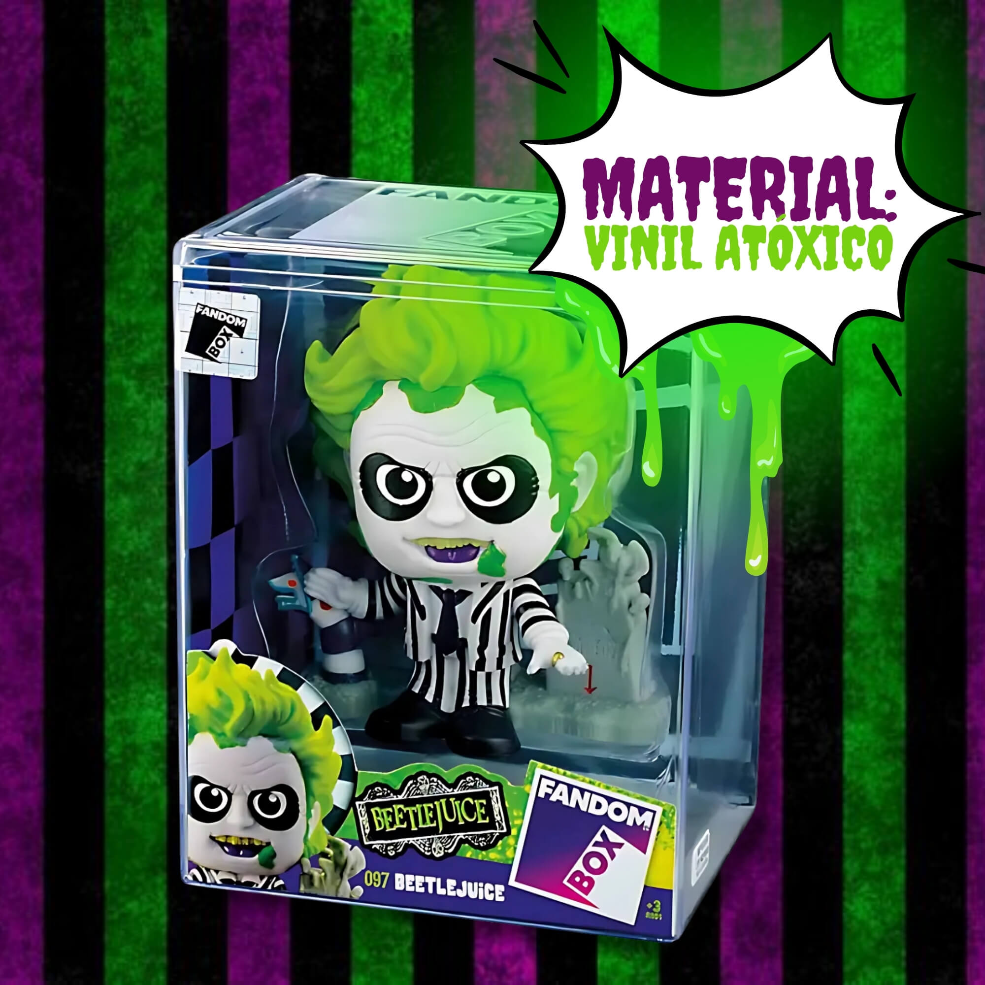 Fandom Box Beetlejuice Boneco Colecionável Material Vinil Atóxico Lider - 3670