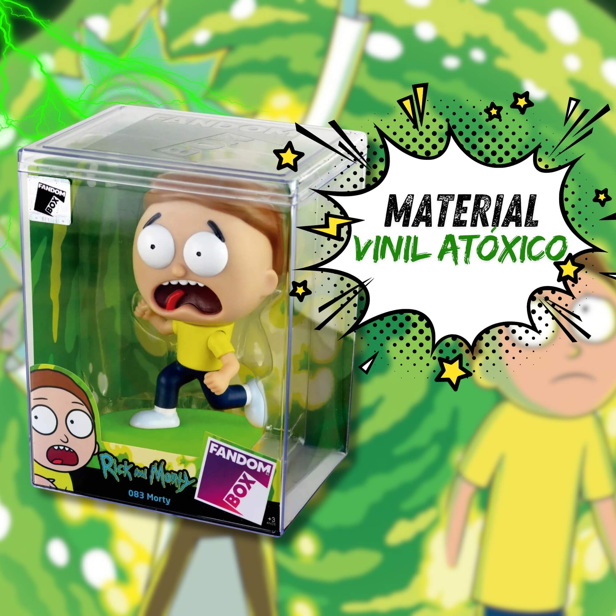 Fandom Box Morty - Rick e Morty Boneco Colecionável Material Vinil Atóxico Lider - 3507