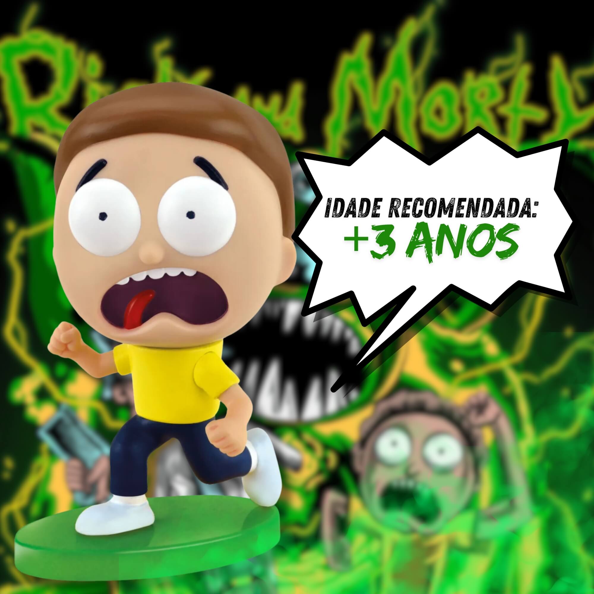 Fandom Box Morty - Rick e Morty Boneco Colecionável Material Vinil Atóxico Lider - 3507