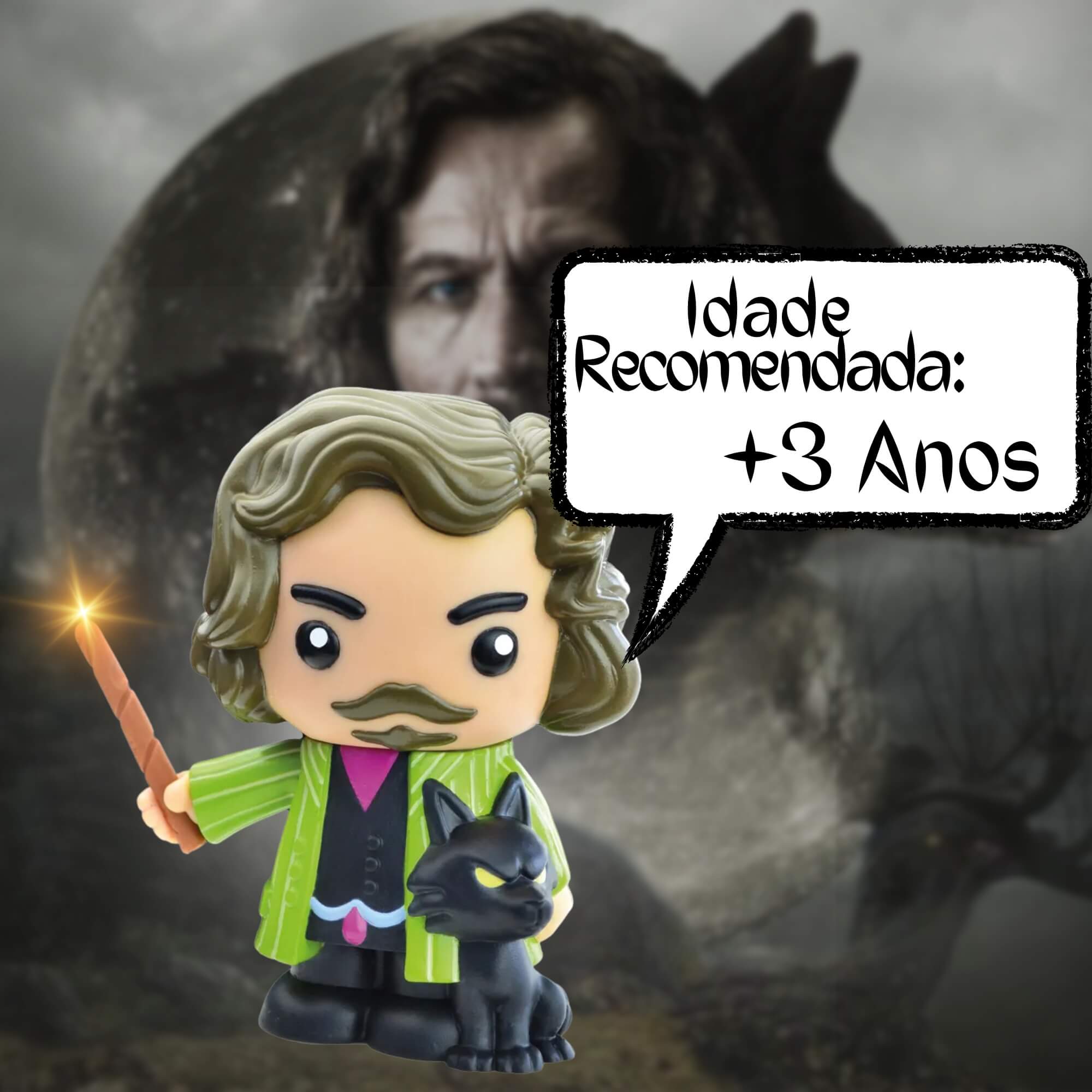 Boneco Colecionável Fandom Box Sirius Black Saga Harry Potter Vinil Atóxico Líder - 3459