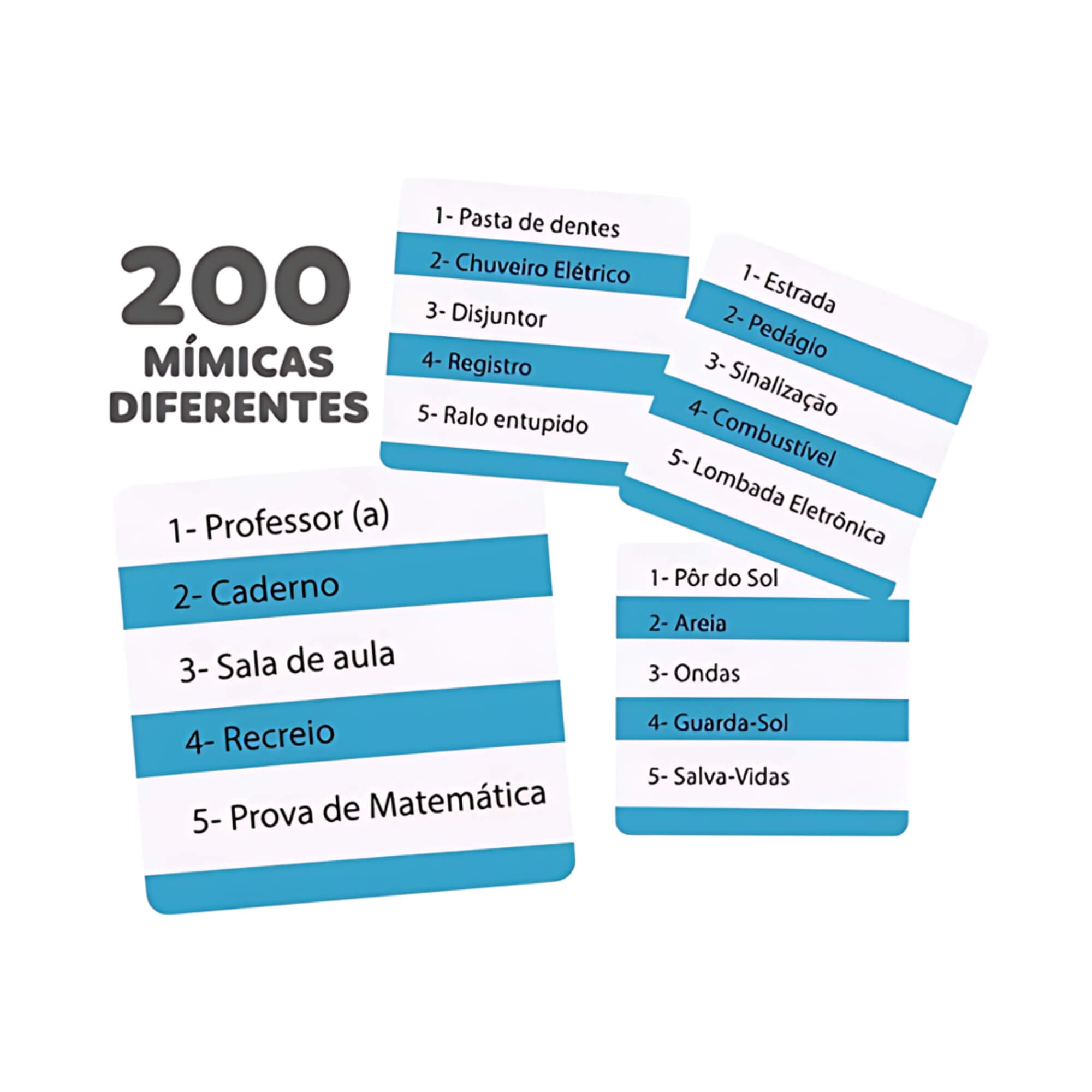 Jogo Mímica Express com 200 Cartas Cooper Fun - 10013