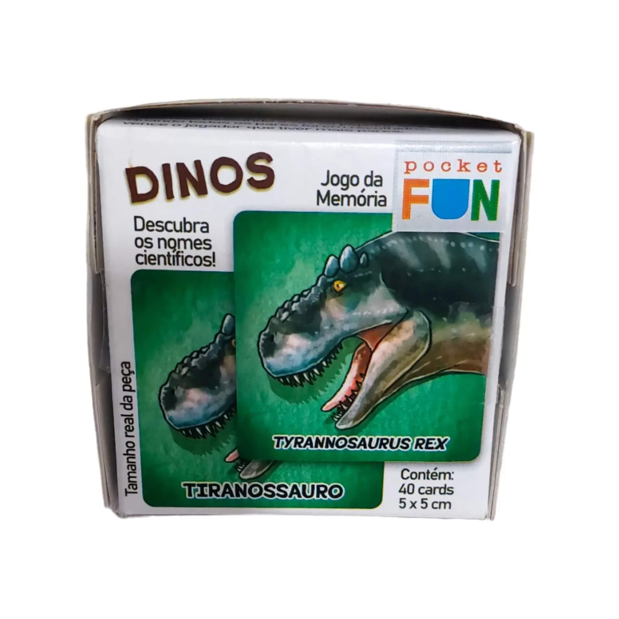 Jogo da Memória Stem Dinos Descubra os Nomes Científicos 40 Cartas Cooper Fun - 00135