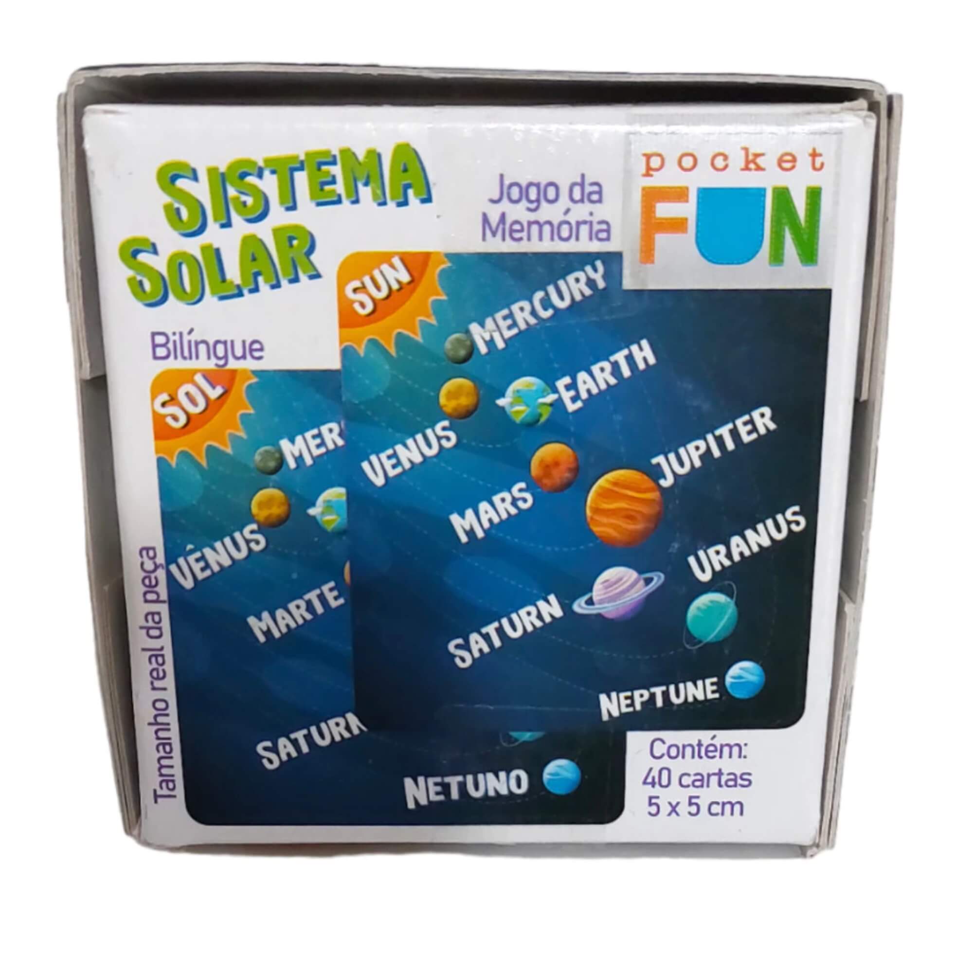 Jogo da Memória Stem Sistema Solar Conhecimento Pedagógico Interativo Cooper Fun - 00137