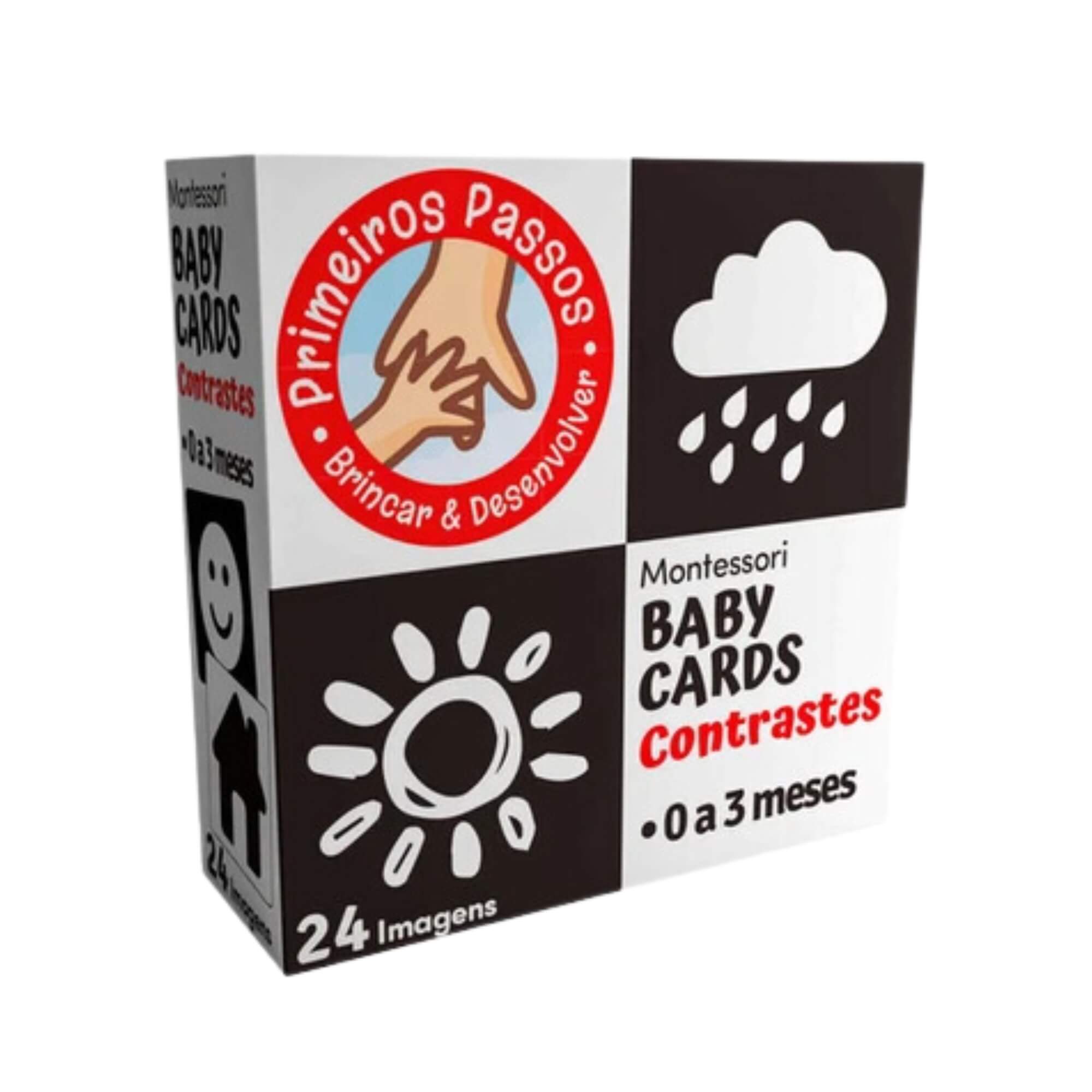 Cartões de Estímulos de Alto Contraste Montessori Baby Cards To Go 0 - 3 Meses Cooper Fun - 00038