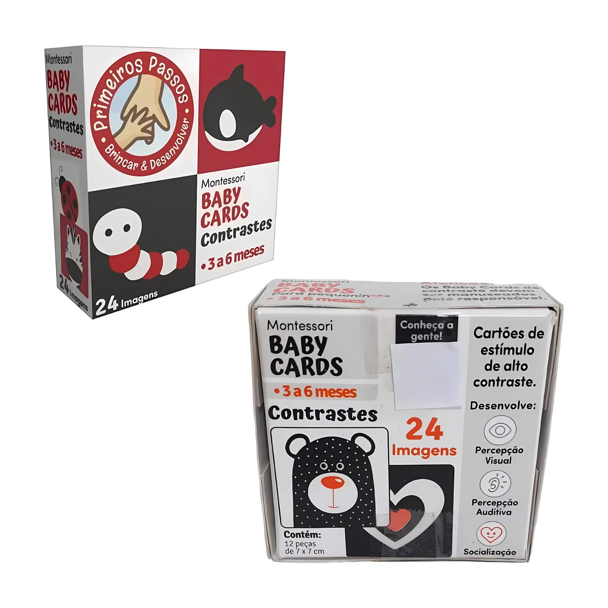 Cartões de Estímulos de Alto Contraste Montessori Baby Cards To Go 3 - 6 Meses Cooper Fun - 00039