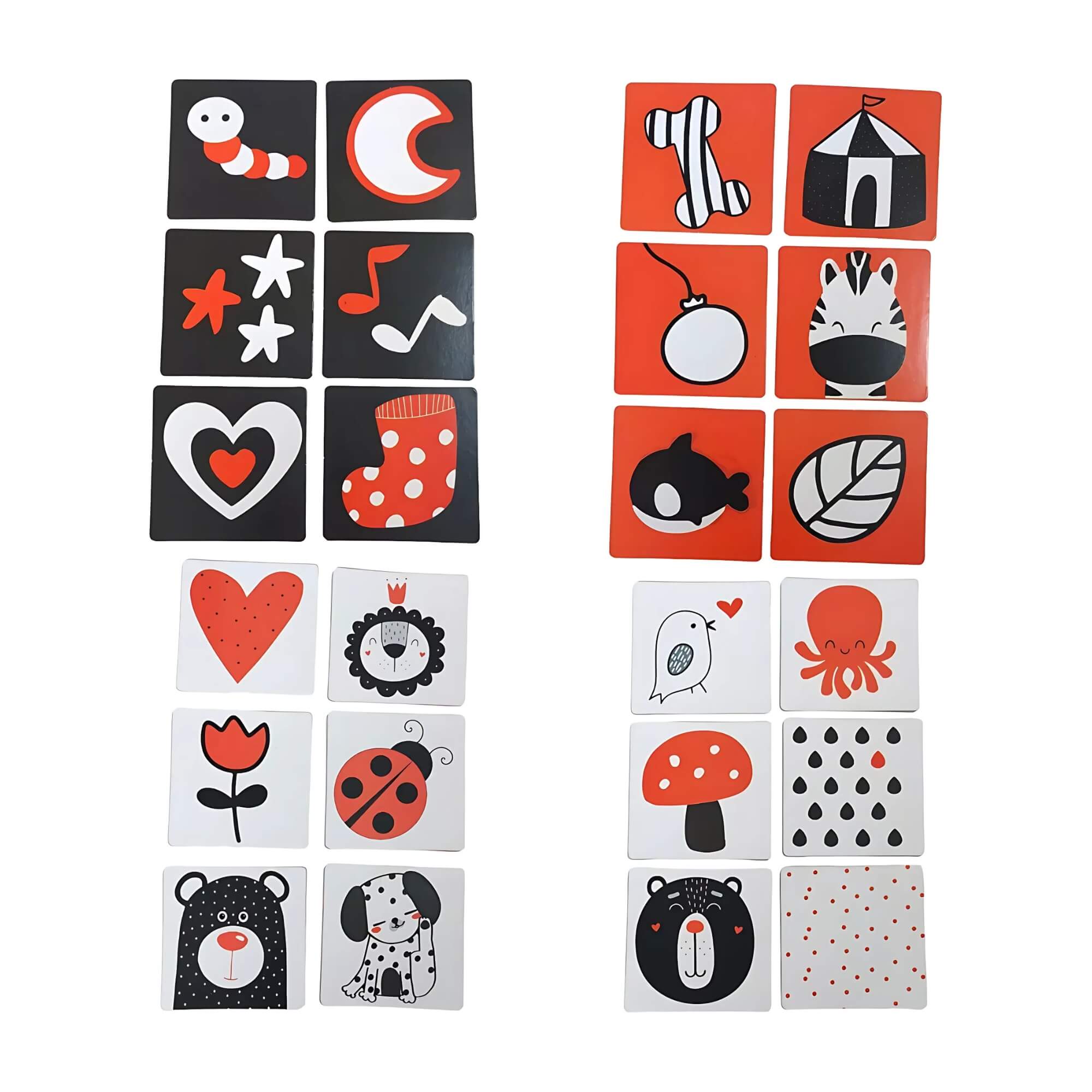 Cartões de Estímulos de Alto Contraste Montessori Baby Cards To Go 3 - 6 Meses Cooper Fun - 00039