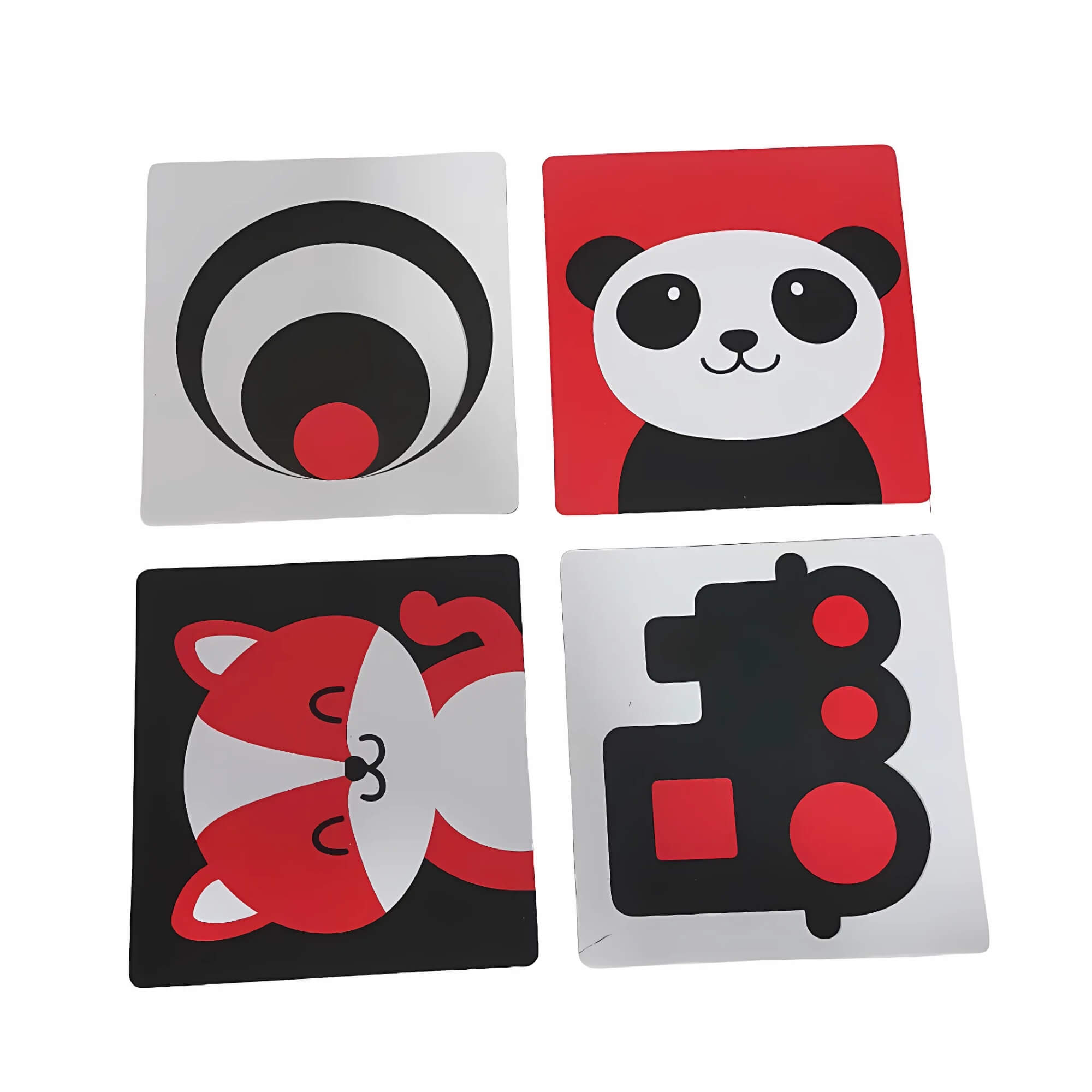 Cartões de Estímulos de Alto Contraste Montessori Baby Cards 3-6 Meses Cooper Fun - 00166