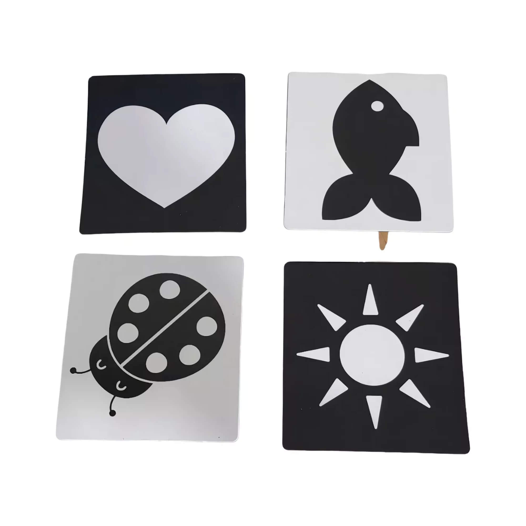 Cartões de Estímulos de Alto Contraste Montessori Baby Cards 0-3 Meses Cooper Fun - 00167
