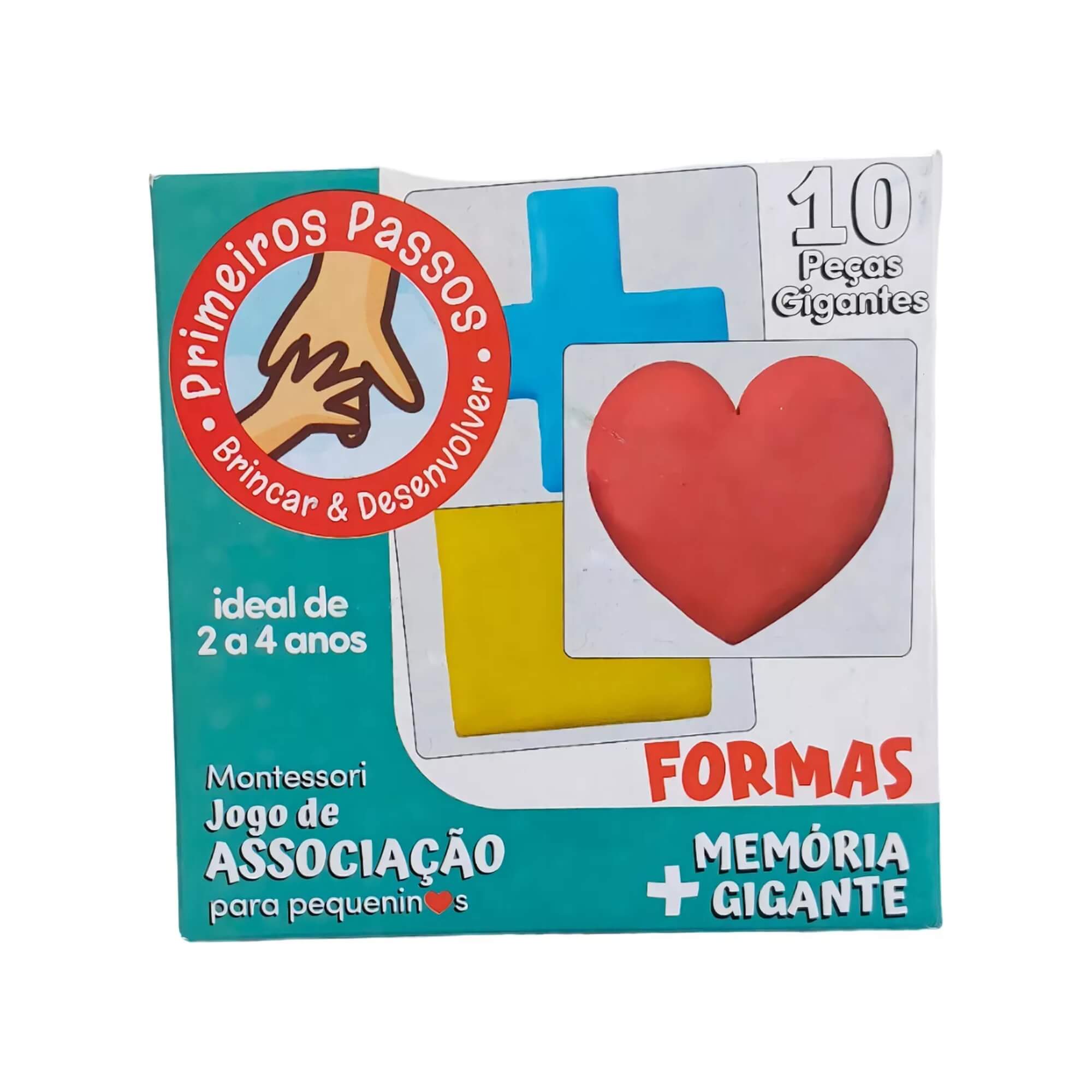 Jogo de Associação + Memória Formas - Peças Gigantes Cooper Fun - 00172