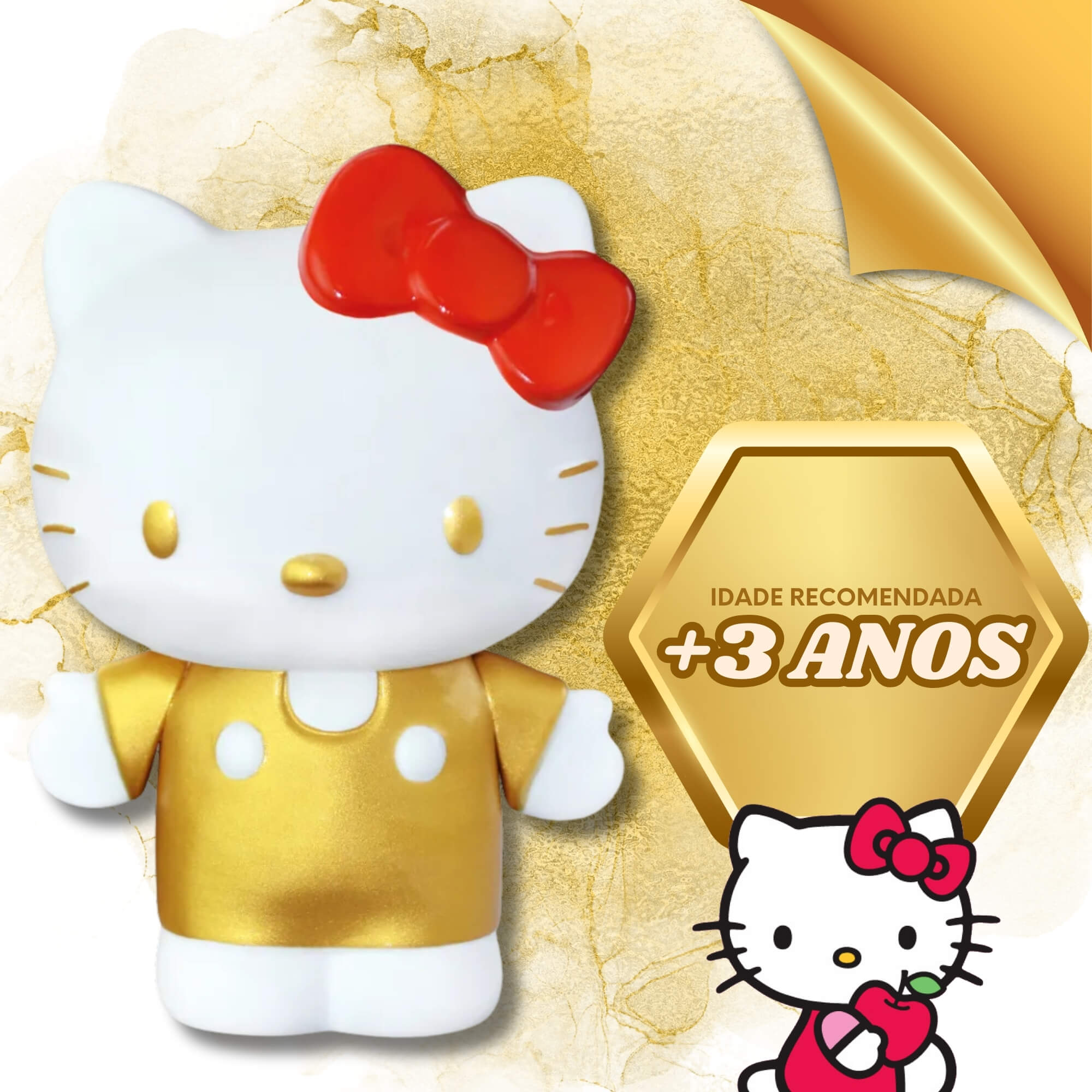 Fandom Box Hello Kitty 50 Anos Boneco Colecionável Material Vinil Atóxico Lider - 3338