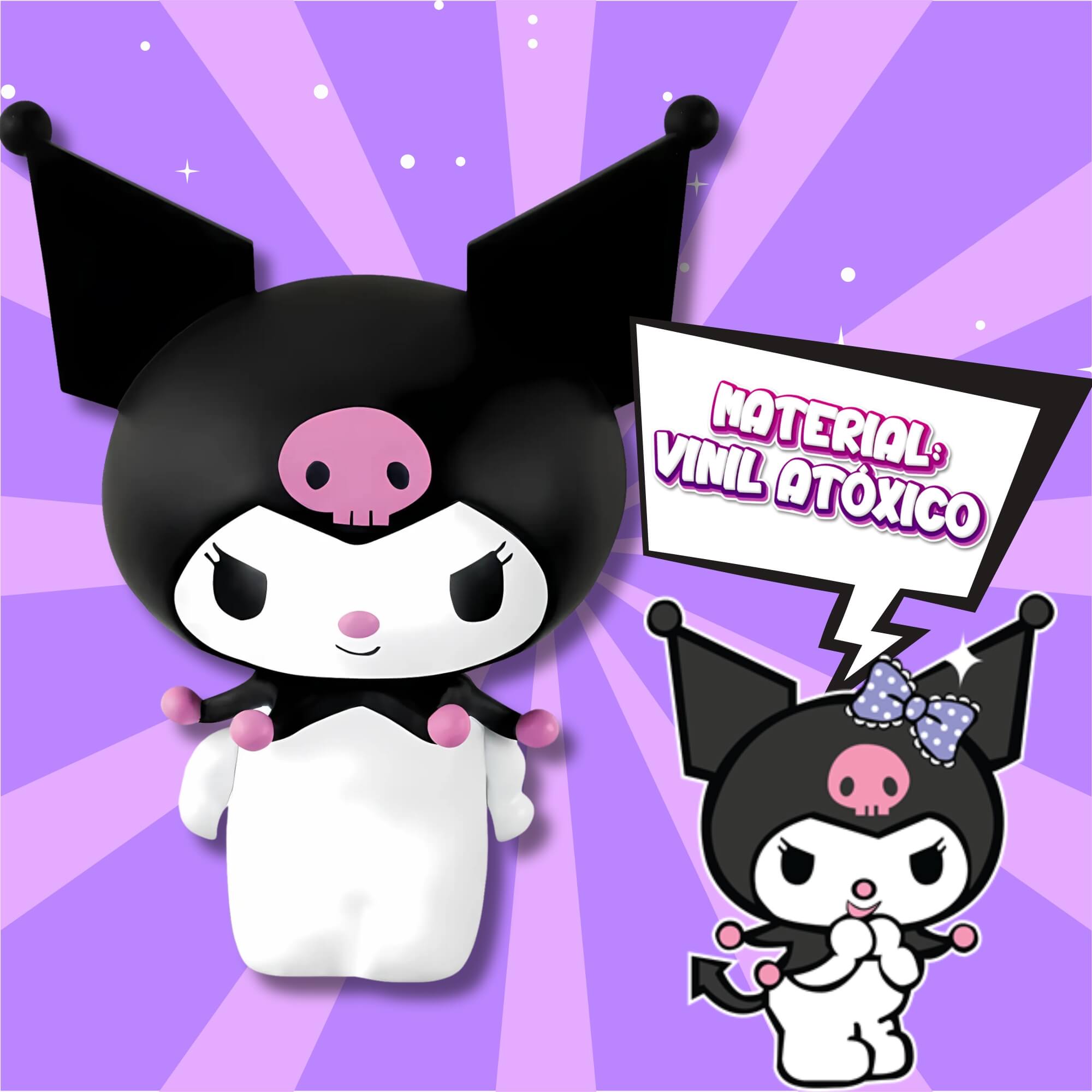 Fandom Box Hello Kitty Kuromi Boneco Colecionável Material Vinil Atóxico Lider - 3547