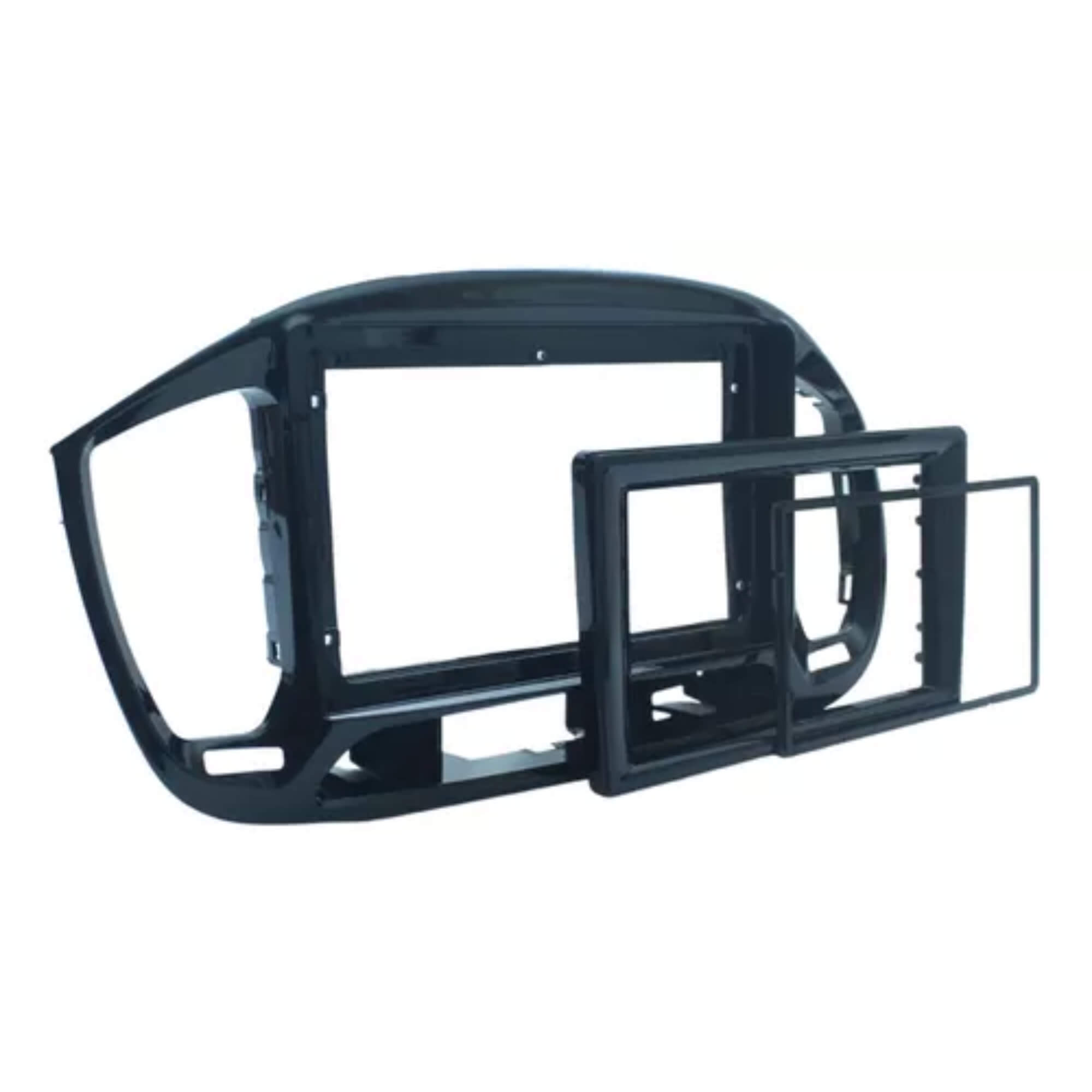 Moldura 9" Polegadas Uno 15/21 c/ Adaptador 7" Pol cor Black Piano CH/JP Fiammon - FY02210063