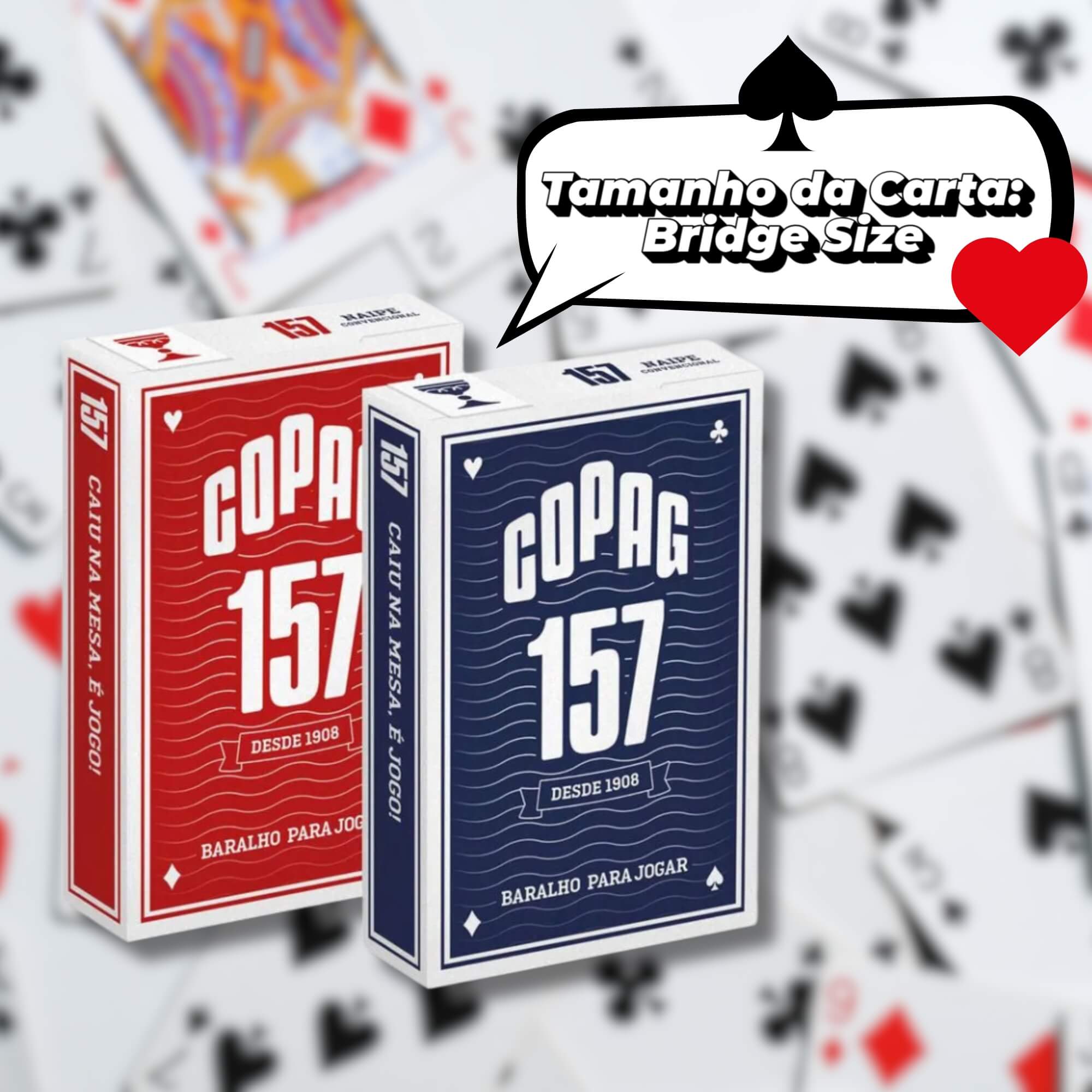 Kit Baralho 157 Tradicional Naipe Convencional (Caixa com 12 unidades) Copag - 92054