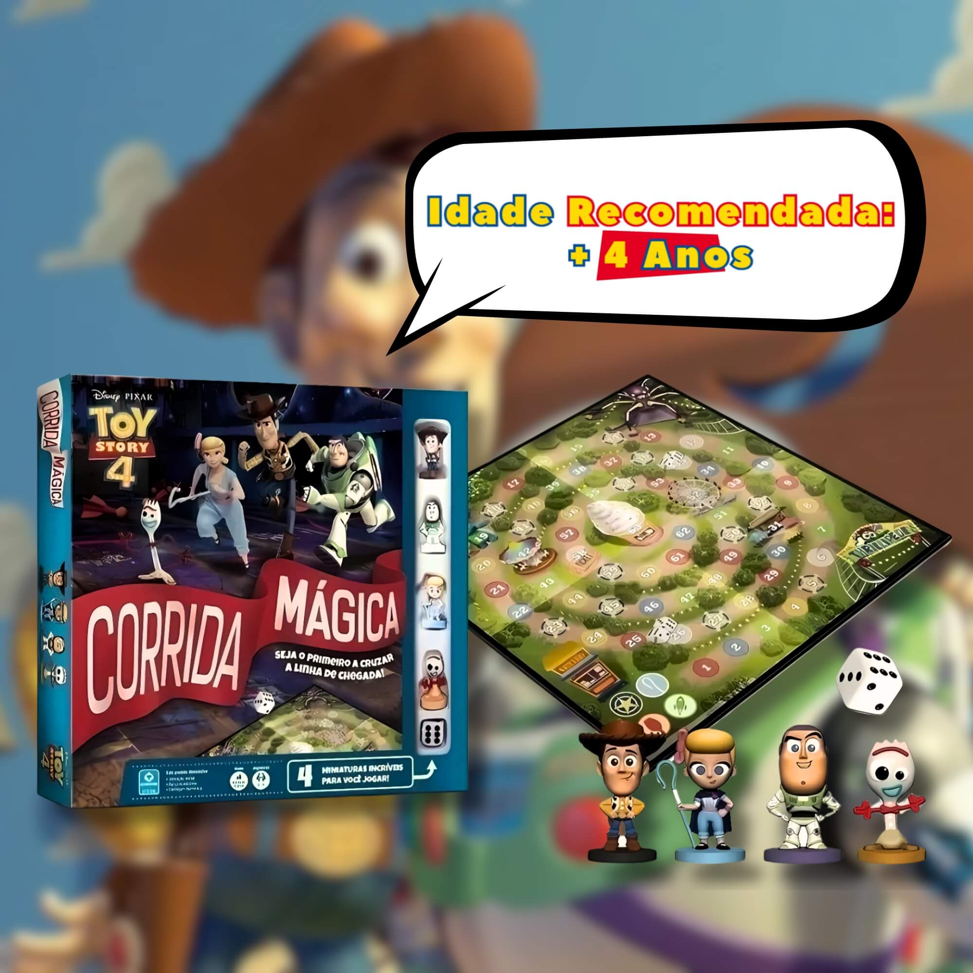 Jogo de Tabuleiro Corrida Mágica Toy Story Copag - 35472