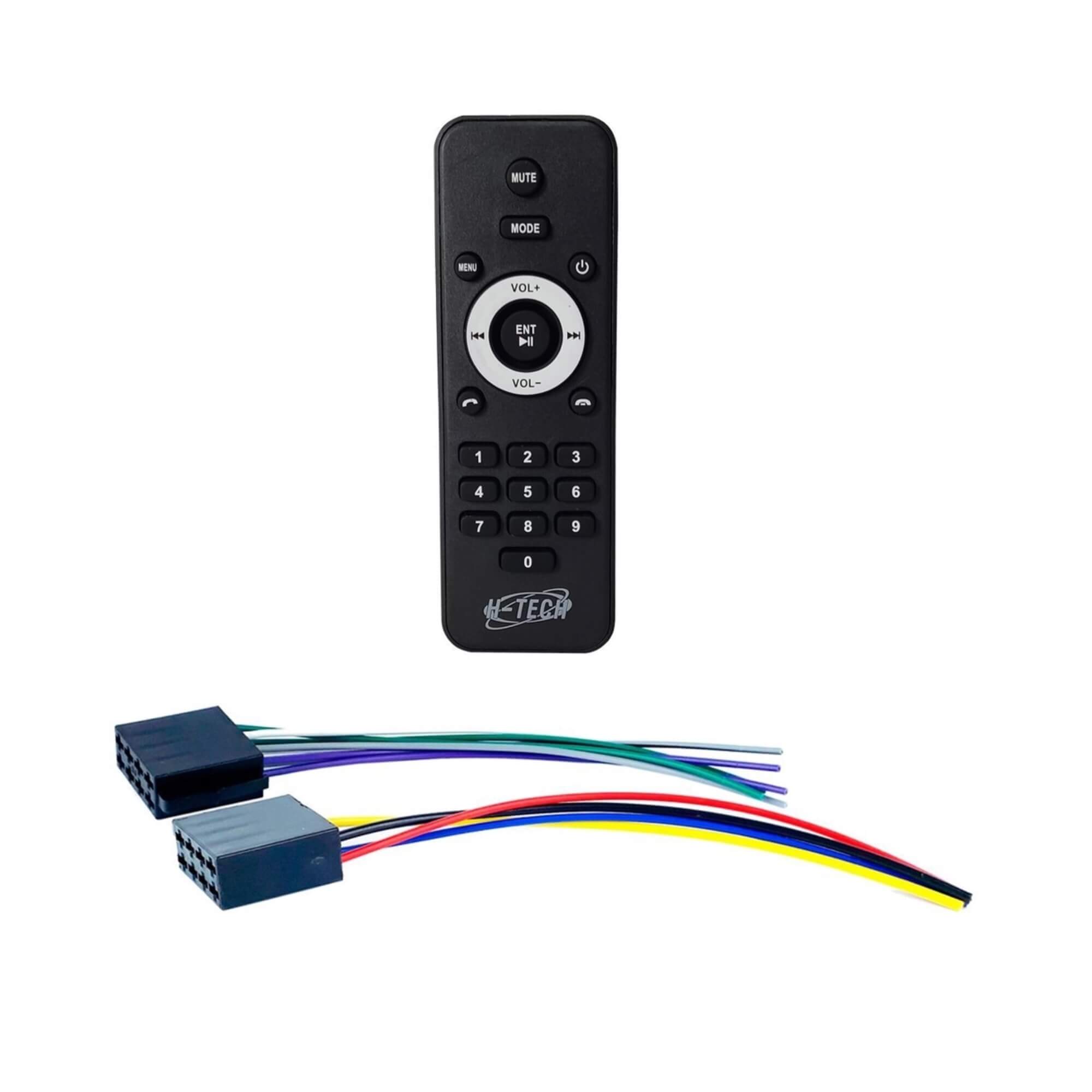 Multimídia Mp5 1Din 4" Bluetooth Espelhamento Android IOS USB BT SD Card Universal H-Tech - HT-2430
