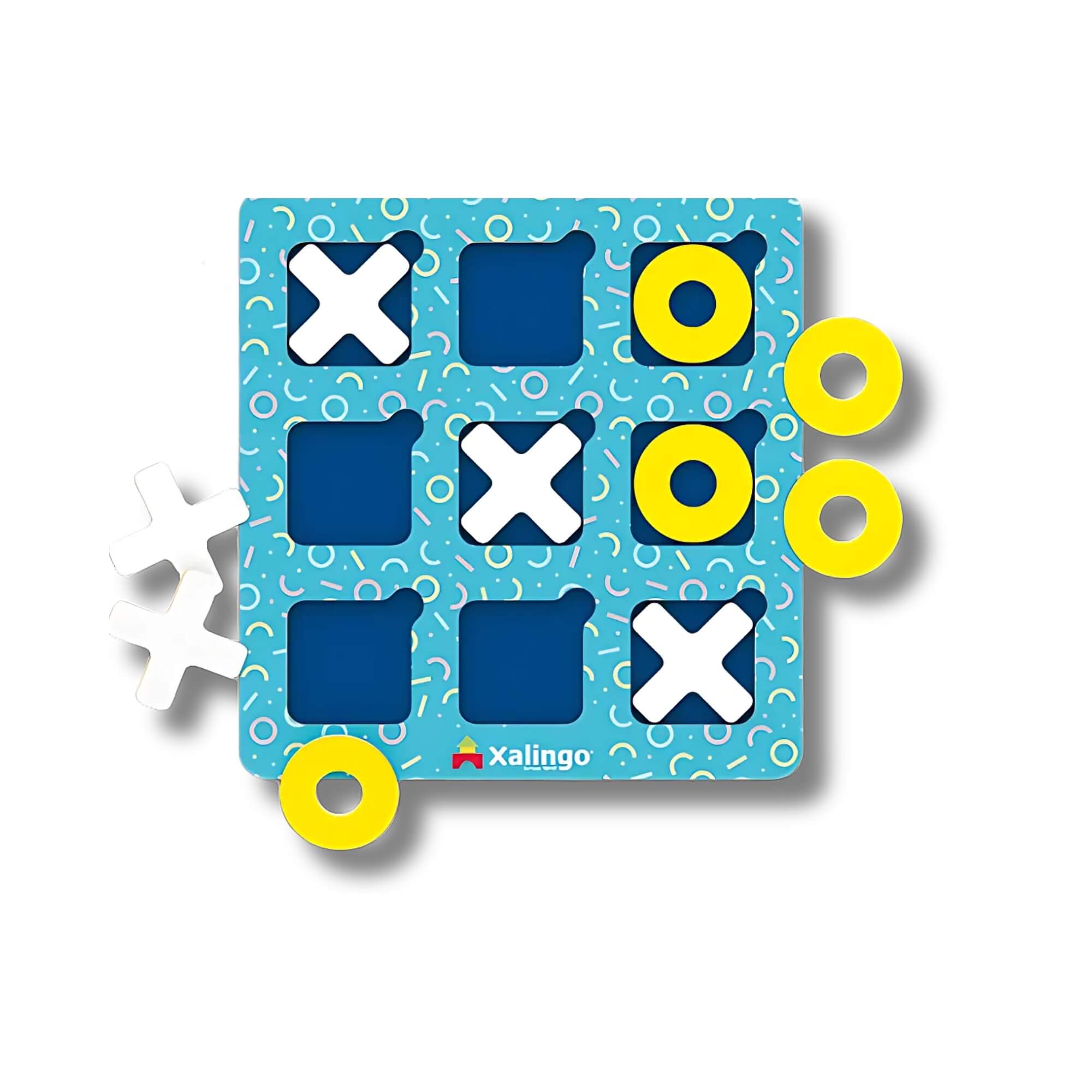 Jogo da Velha Tátil 12 Peças Brinquedo Infantil Tabuleiro Xalingo - 12787