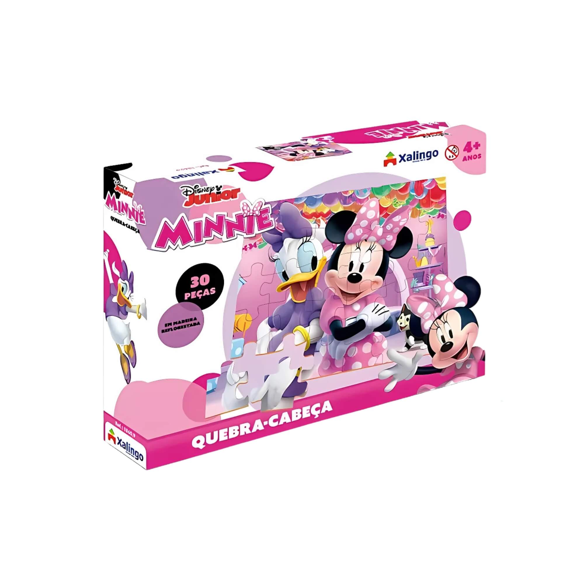 Jogo Quebra-Cabeça Infantil Minnie 30 Peças Xalingo - 18643