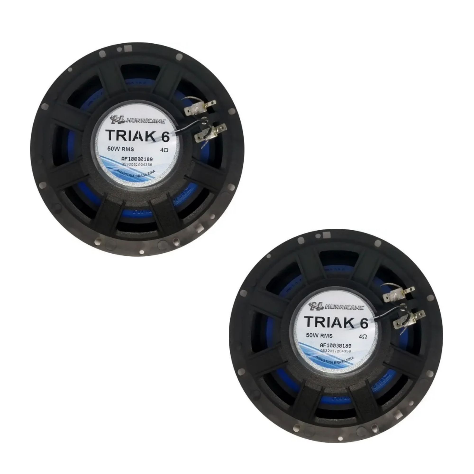 COMP Kit 4 Alto Falante Porta Hurricane 6 Polegadas 200w Triak Triaxial