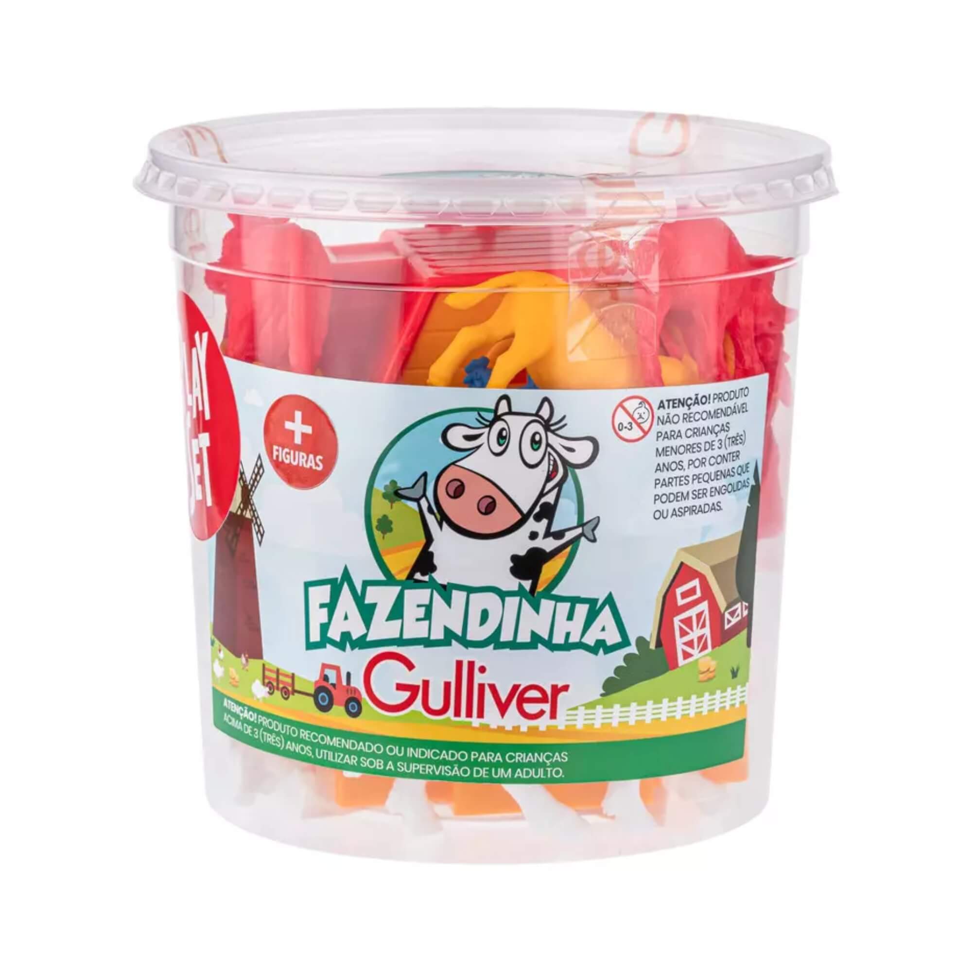 Brinquedo Infantil Fazendinha Play Set Pote Gulliver - 1039