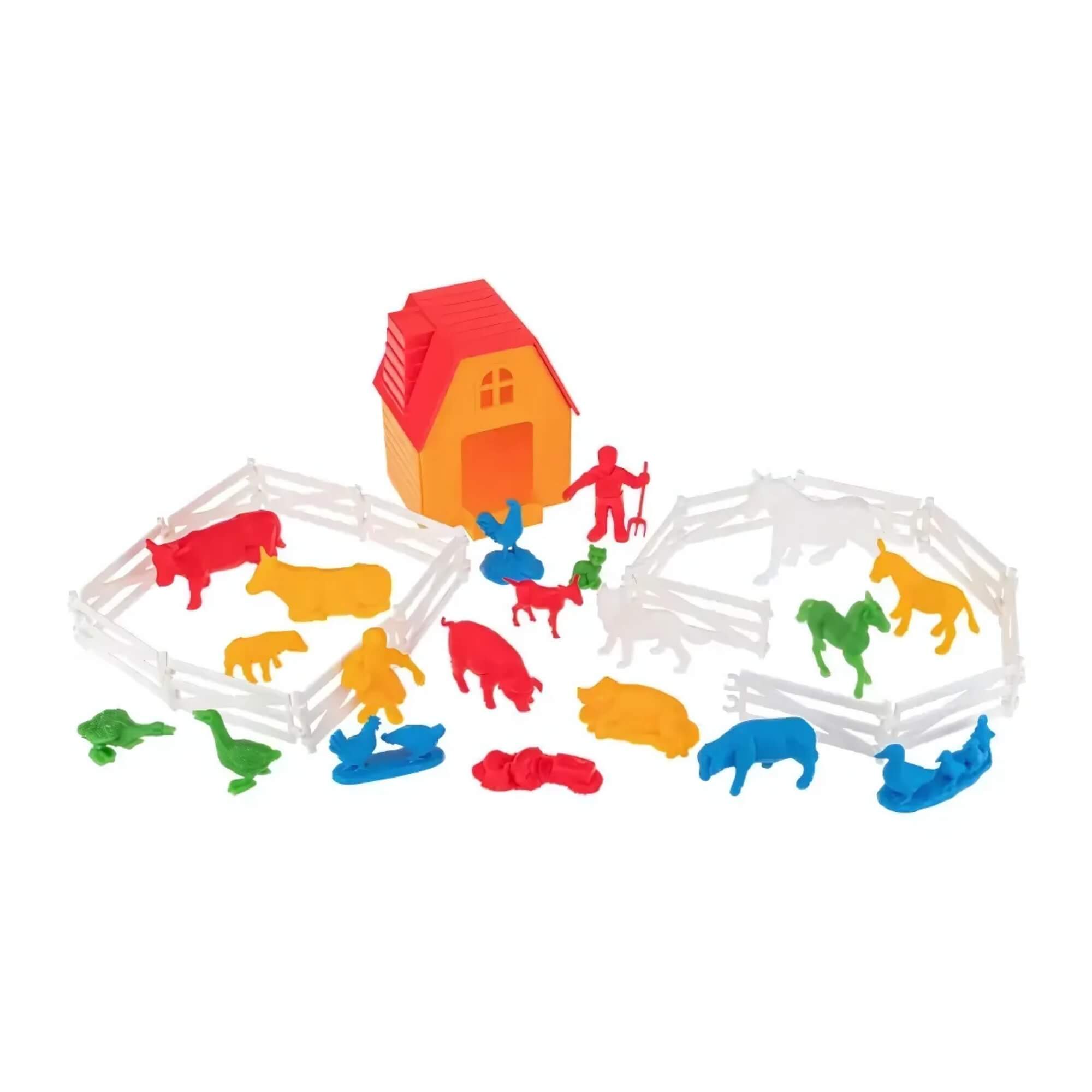 Brinquedo Infantil Fazendinha Play Set Pote Gulliver - 1039