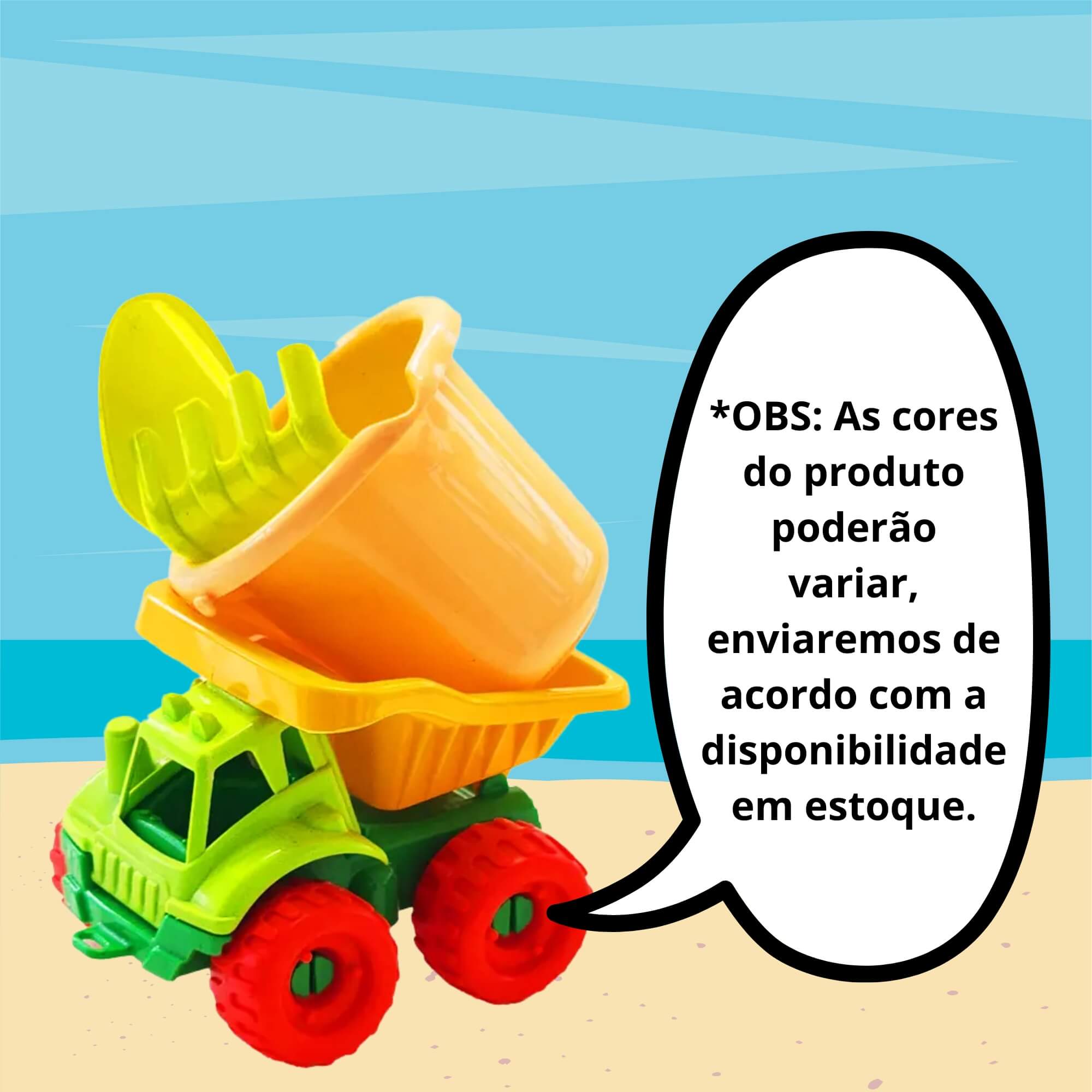 Brinquedo Infantil Caminhão Caçamba Mini de Praia Gulliver - 5048