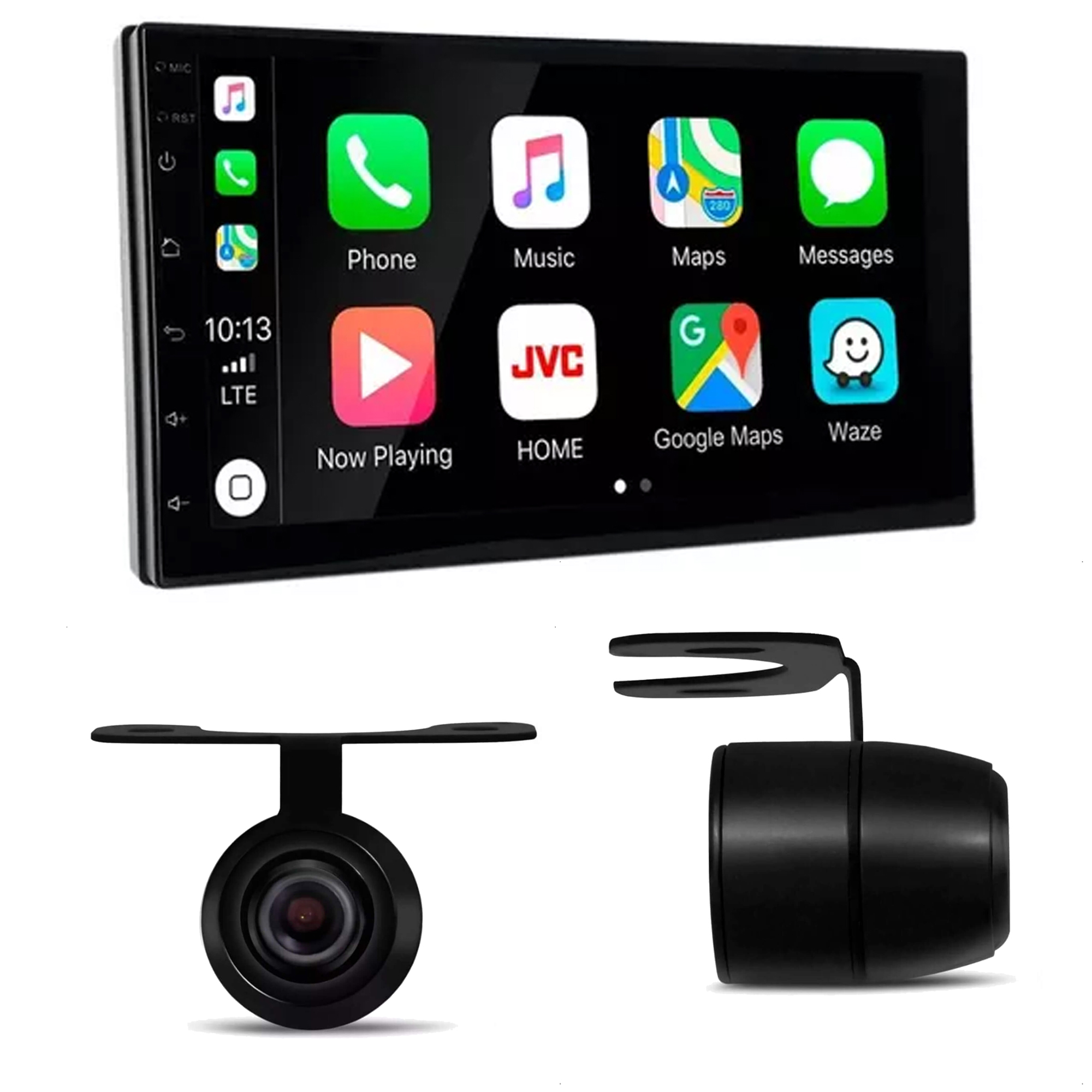 Multimidia Android 13 7" 2+32GB Carplay e Android Auto + Câmera de Ré HT-7210CA