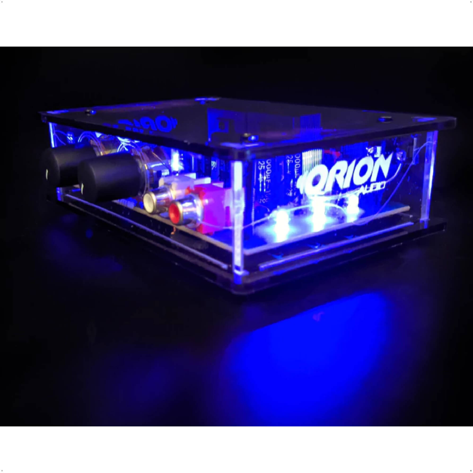 COMP Kit Som Ambiente Orion Amplificador Slim + 8 Caixas De Parede Branca
