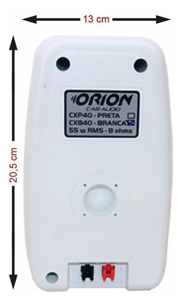 COMP Kit Som Ambiente Orion Amplificador Slim + 8 Caixas De Parede Branca