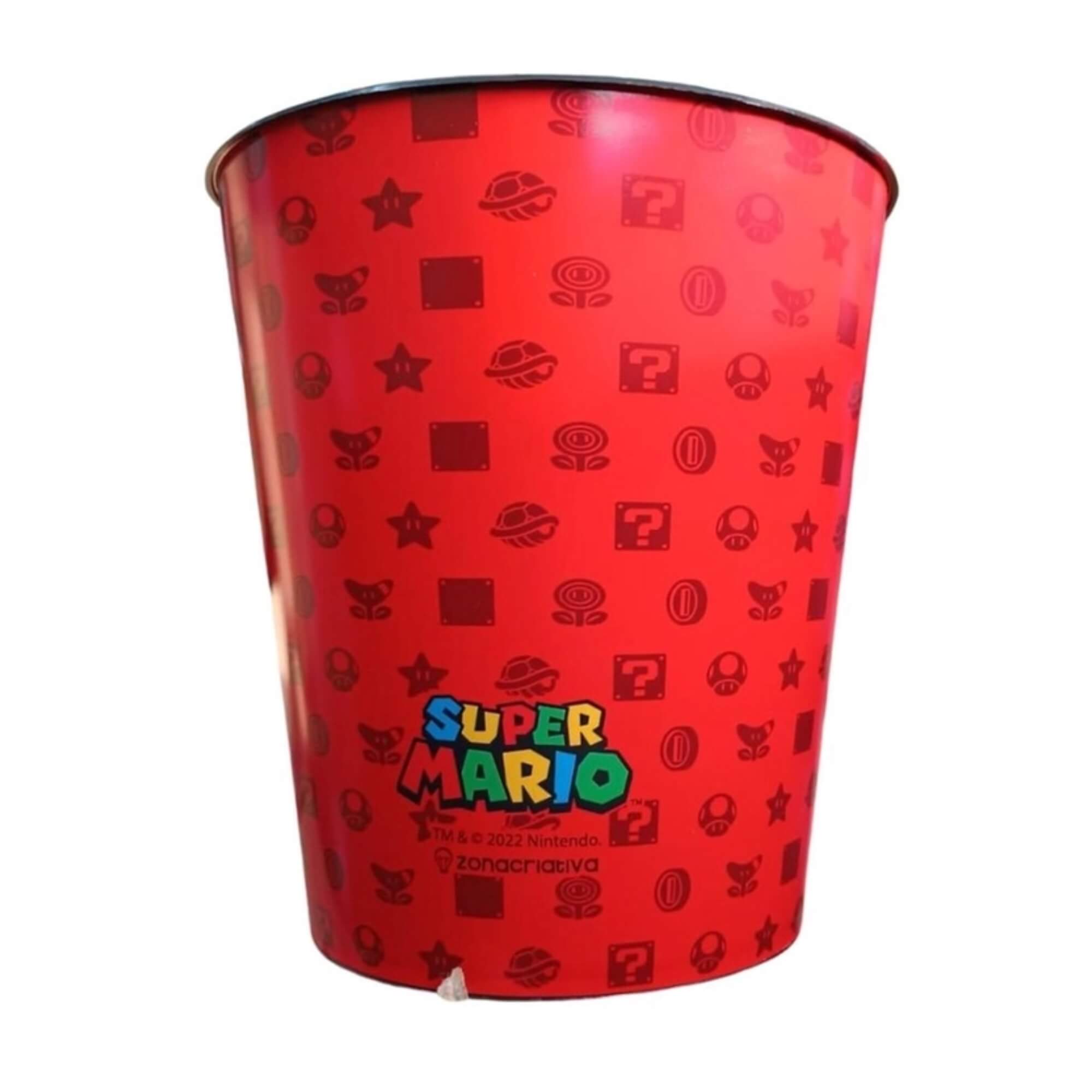 Kit Almofada Pipoca Fibra Suede Super Mario Evergreen Zona Criativa - 10064896