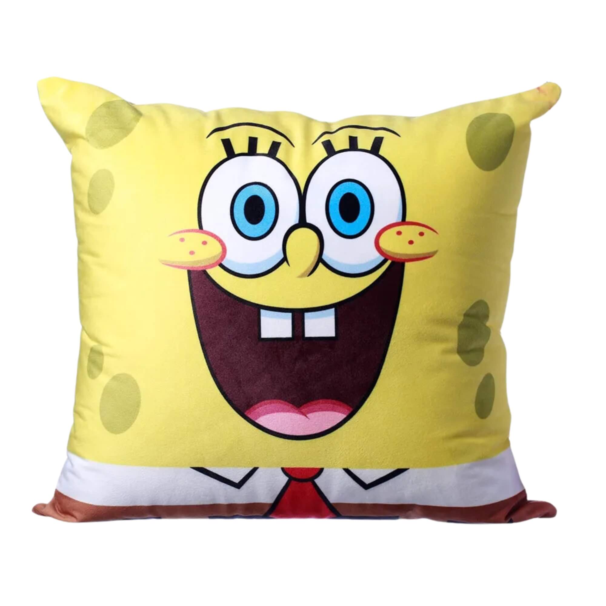 Almofada Bob Esponja Veludo 40x40 Fibra Zona Criativa - 10064964