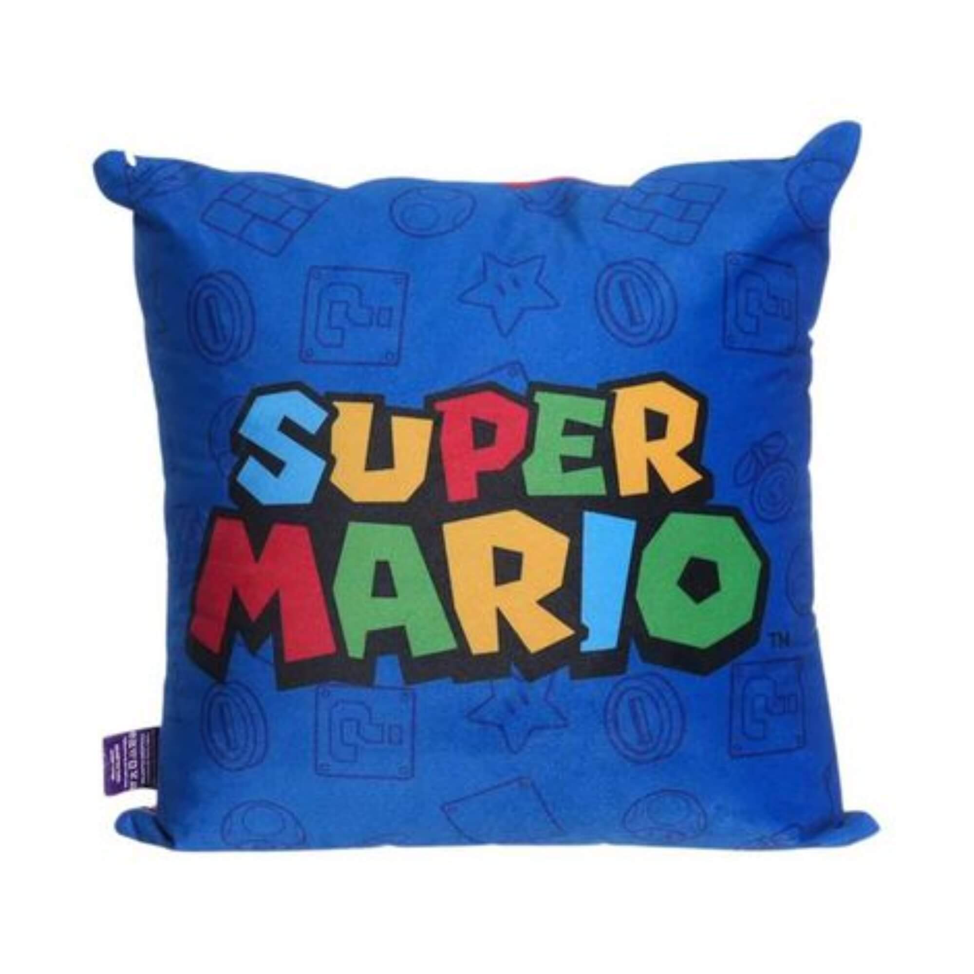 Almofada Mario e Luigi 40x40 Super Mario Zona Criativa - 10065284