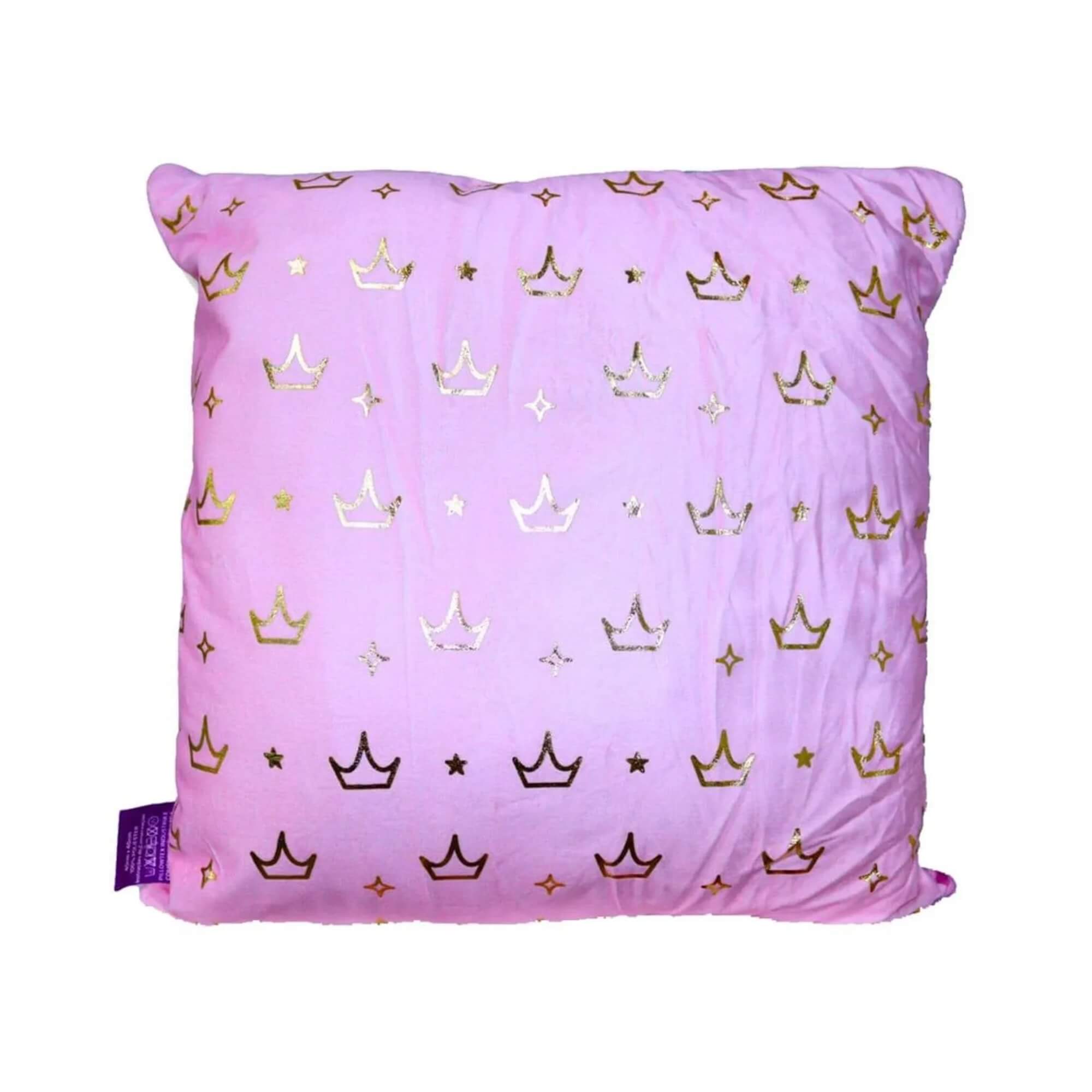 Almofada Fibra Veludo 40x40cm Princesas Zona Criativa - 10065346